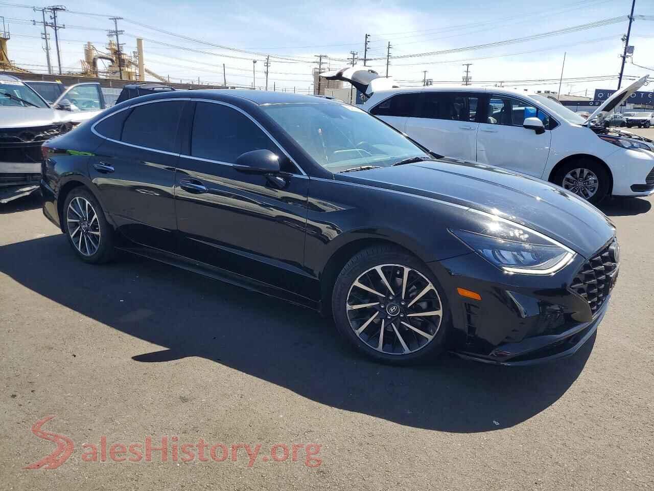 2020 HYUNDAI SONATA VIN 5NPEJ4J28LH050792, rear 3/4 view