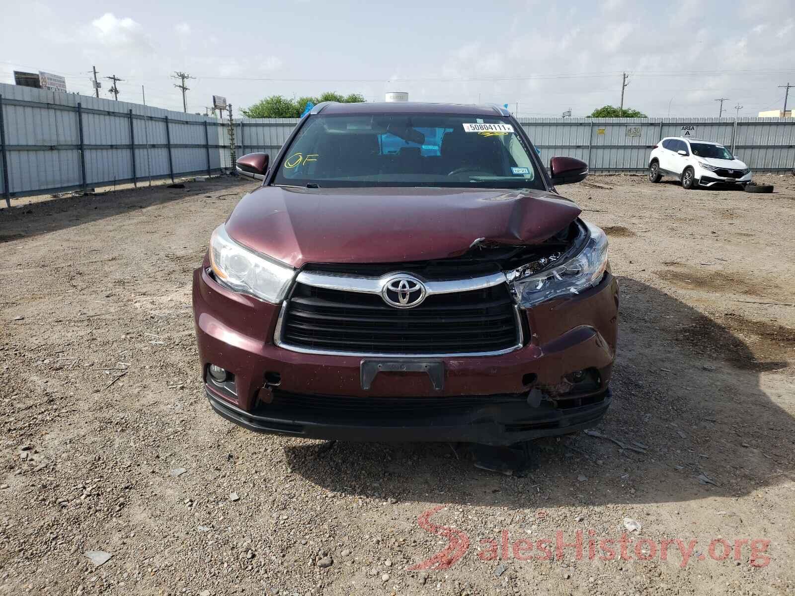 5TDKKRFH5GS185576 2016 TOYOTA HIGHLANDER