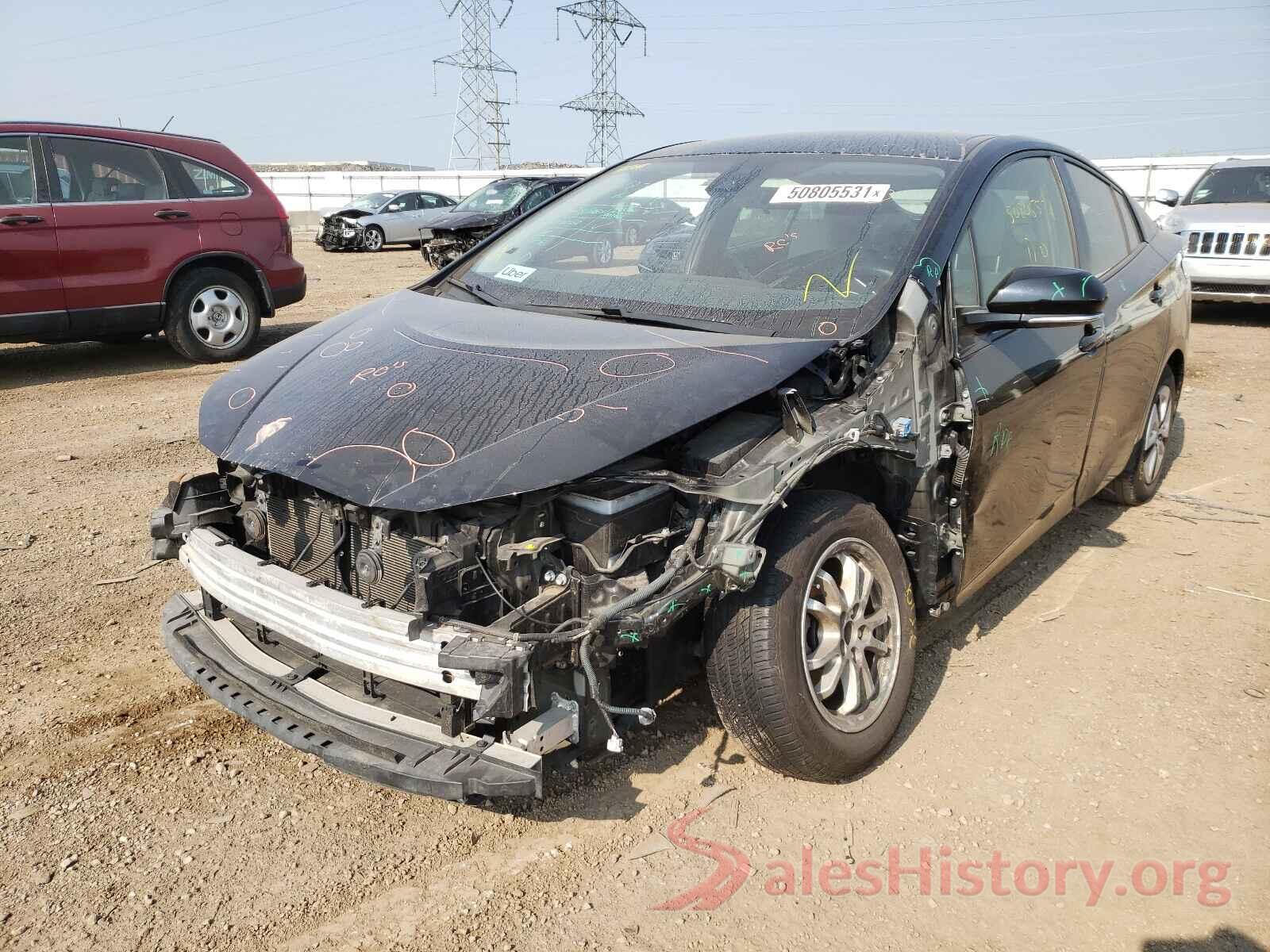 JTDKBRFU1H3040938 2017 TOYOTA PRIUS