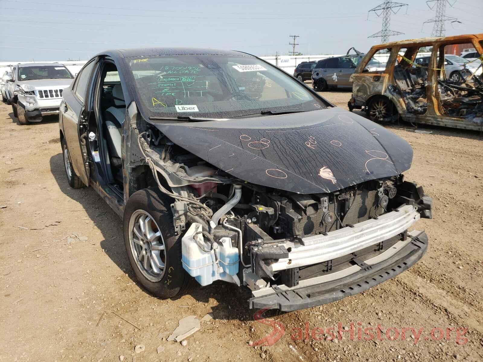 JTDKBRFU1H3040938 2017 TOYOTA PRIUS