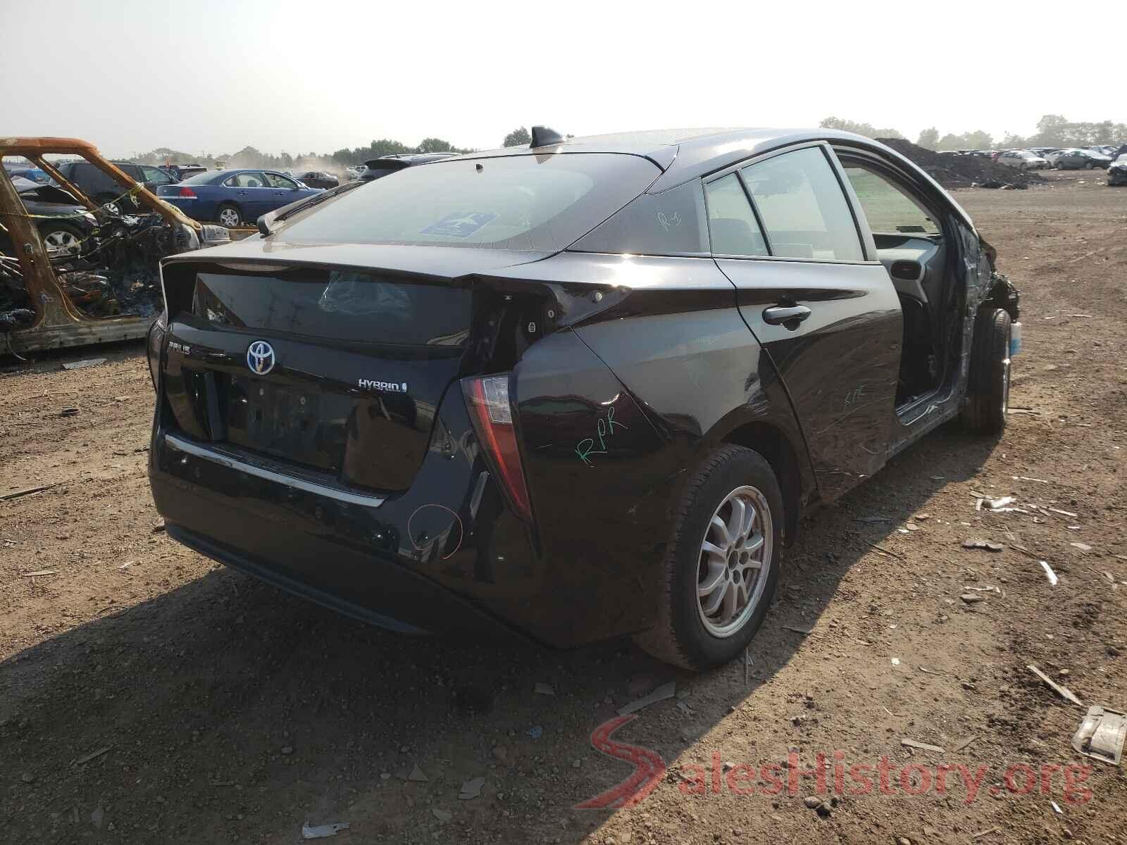 JTDKBRFU1H3040938 2017 TOYOTA PRIUS