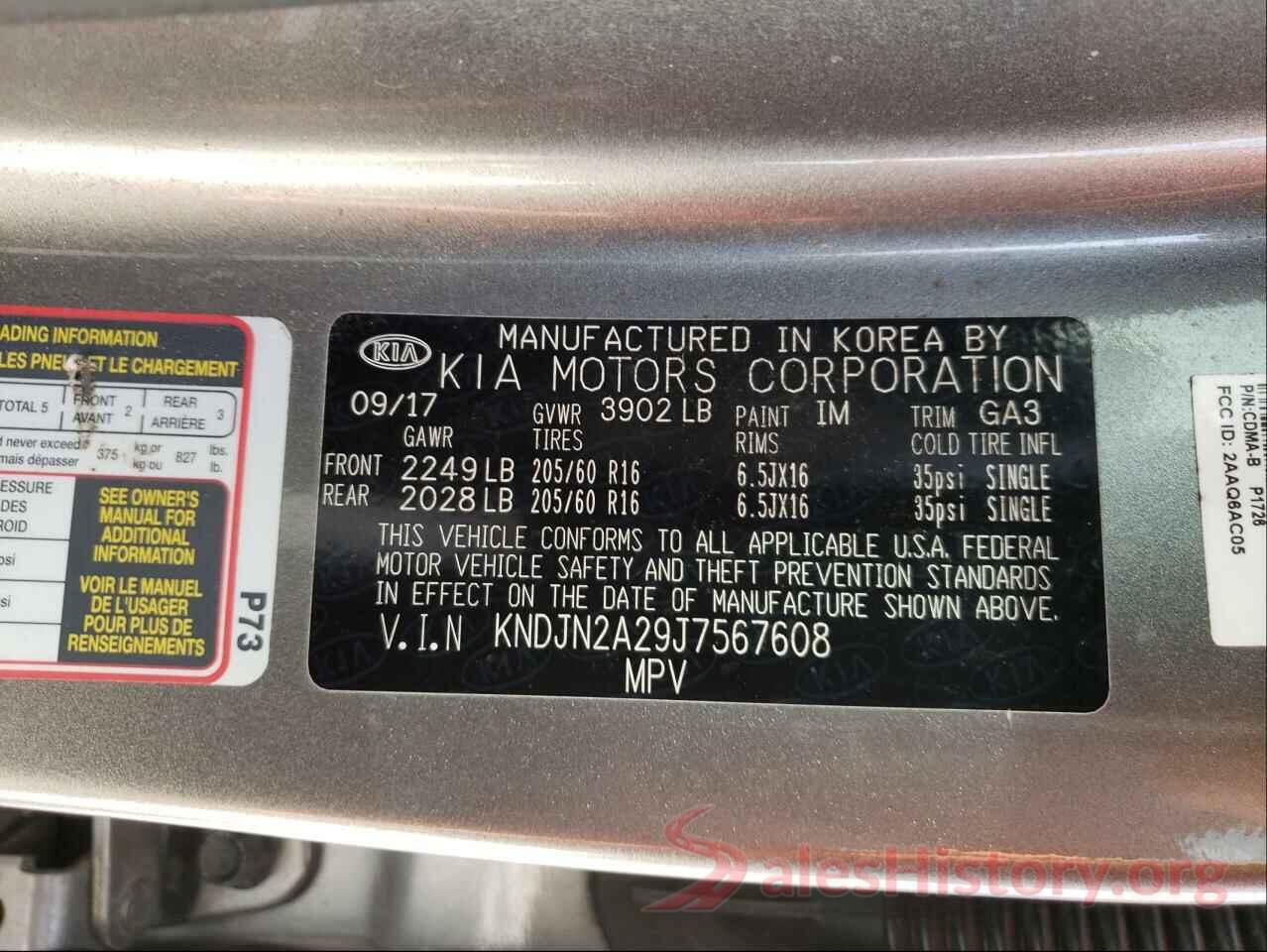 KNDJN2A29J7567608 2018 KIA SOUL