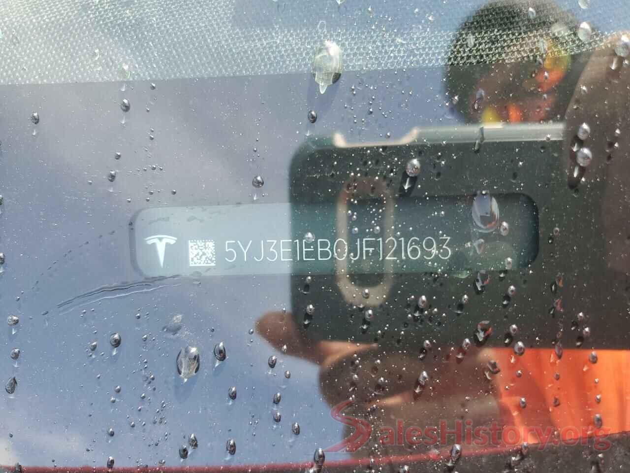 5YJ3E1EB0JF121693 2018 TESLA MODEL 3