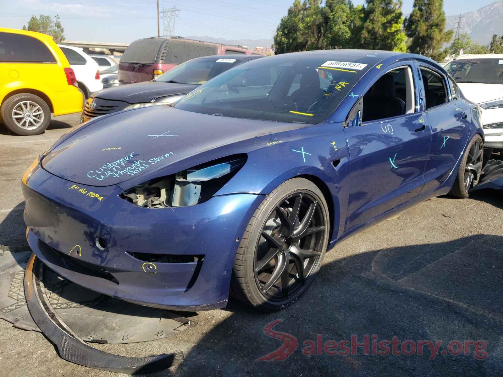 5YJ3E1EA9KF313915 2019 TESLA MODEL 3