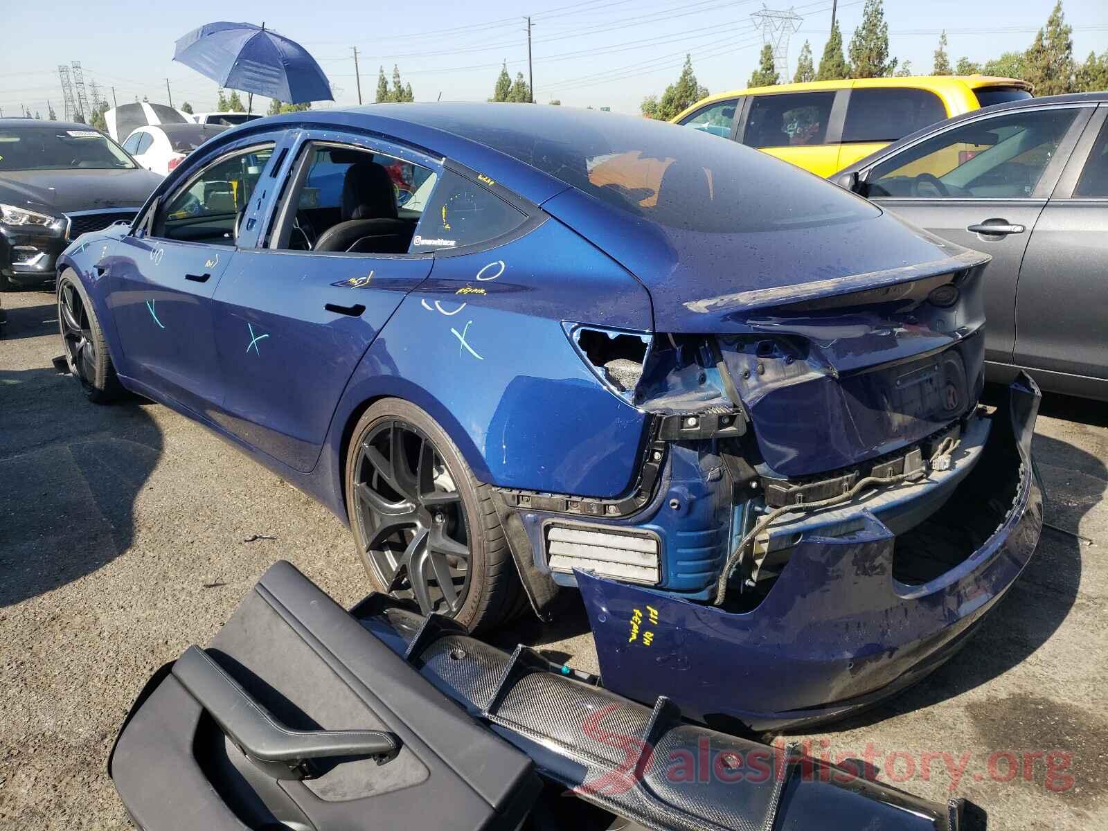 5YJ3E1EA9KF313915 2019 TESLA MODEL 3