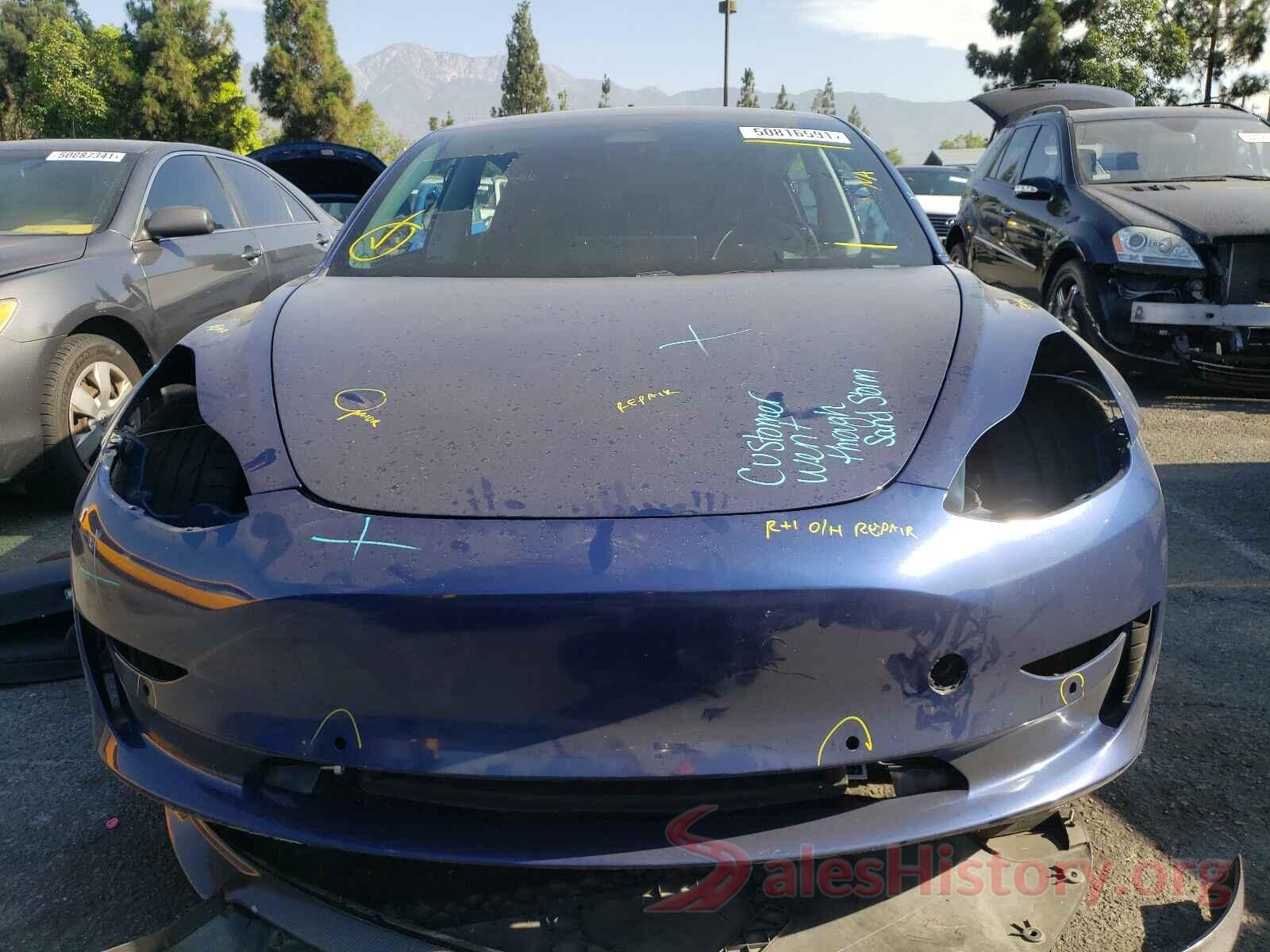 5YJ3E1EA9KF313915 2019 TESLA MODEL 3