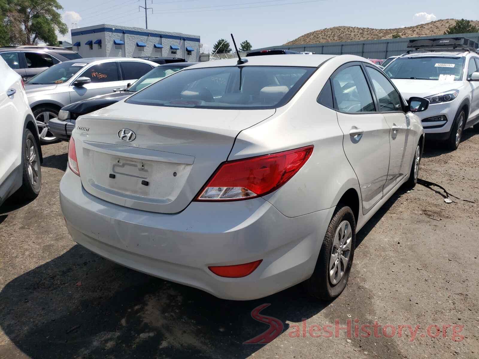 KMHCT4AE3GU001003 2016 HYUNDAI ACCENT