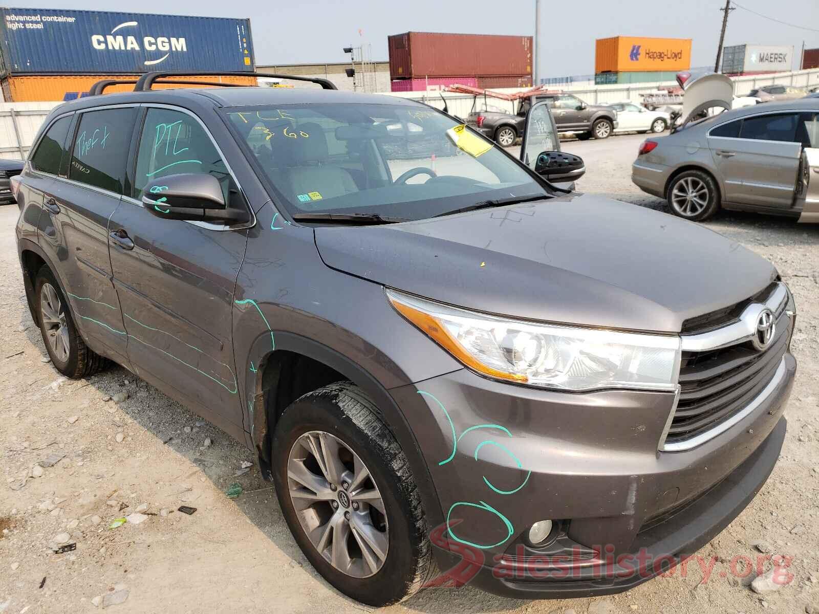 5TDBKRFH7GS295576 2016 TOYOTA HIGHLANDER