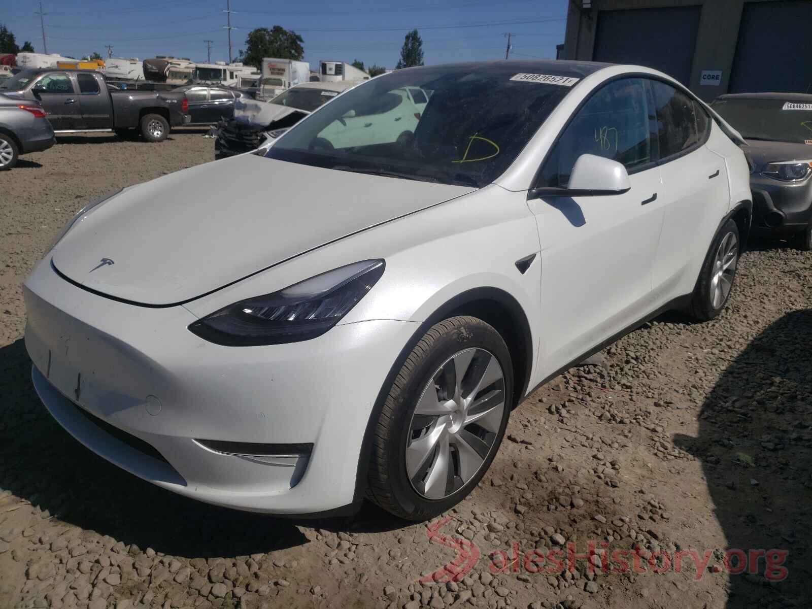 5YJYGAEE1MF196840 2021 TESLA MODEL Y