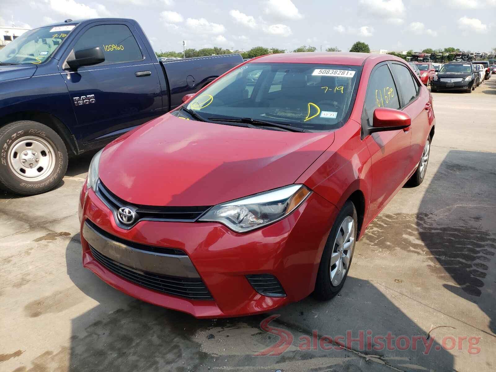 5YFBURHE1GP435854 2016 TOYOTA COROLLA