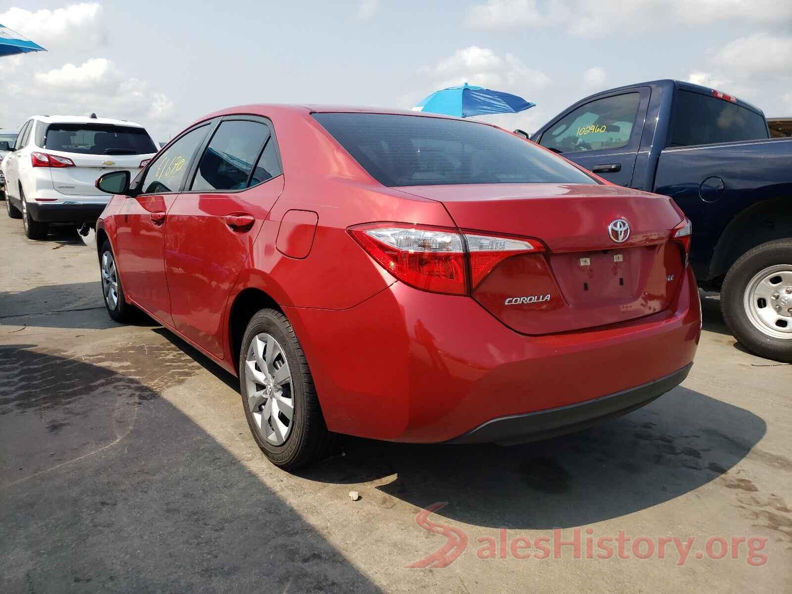 5YFBURHE1GP435854 2016 TOYOTA COROLLA