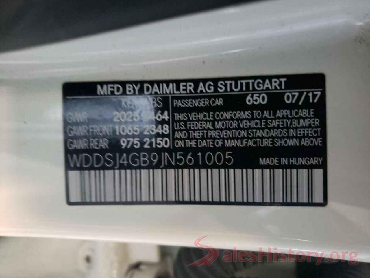 WDDSJ4GB9JN561005 2018 MERCEDES-BENZ CLA-CLASS