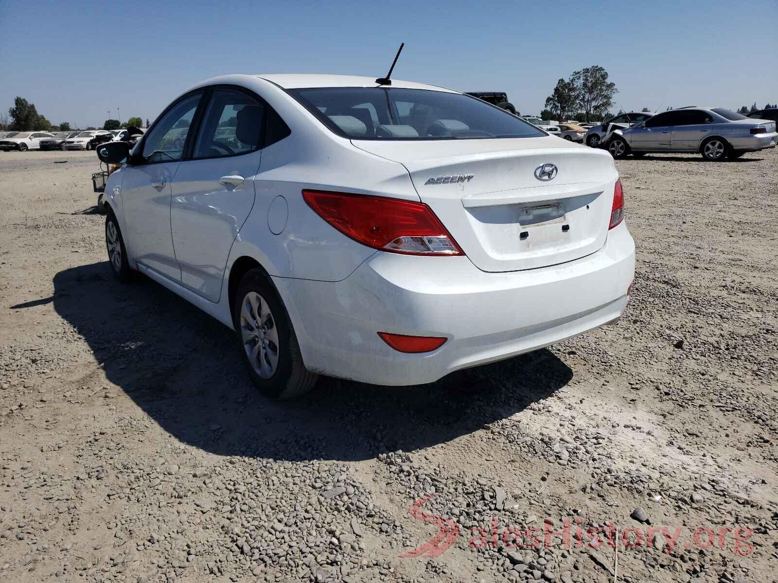 KMHCT4AE7GU107762 2016 HYUNDAI ACCENT