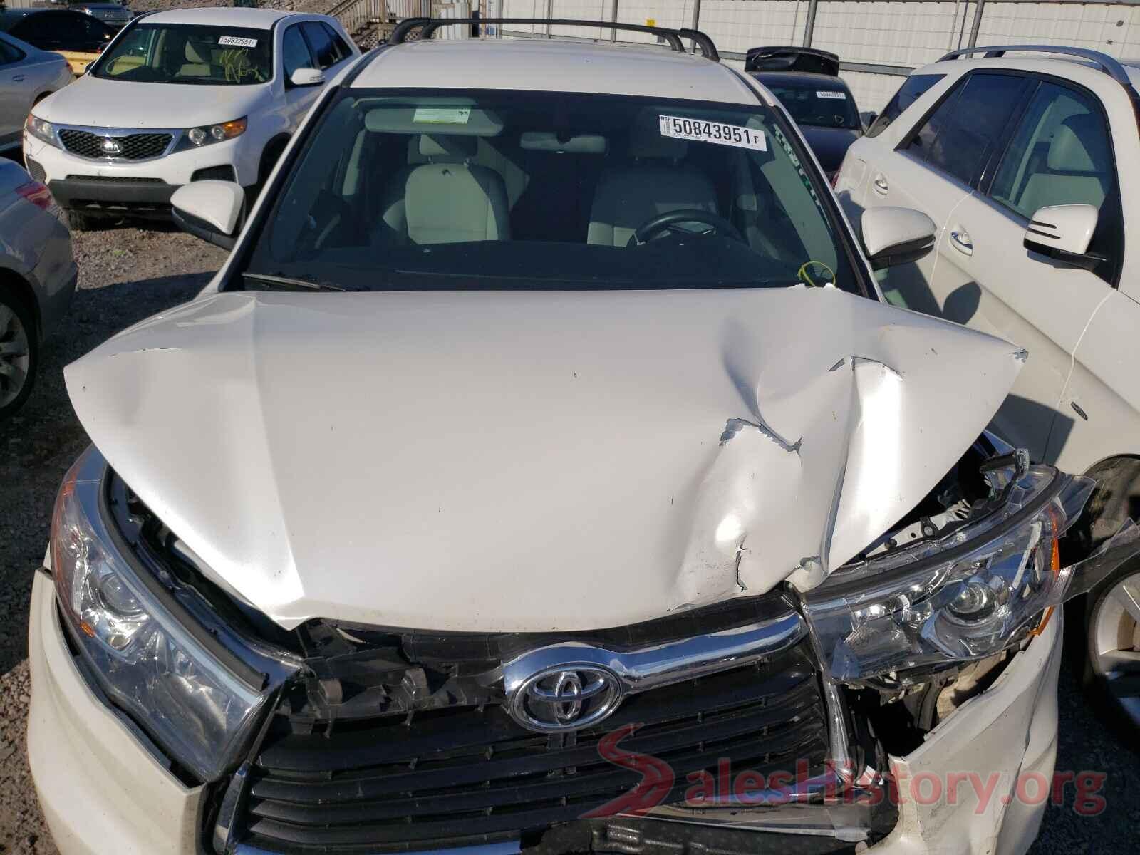 5TDZKRFH8GS171069 2016 TOYOTA HIGHLANDER