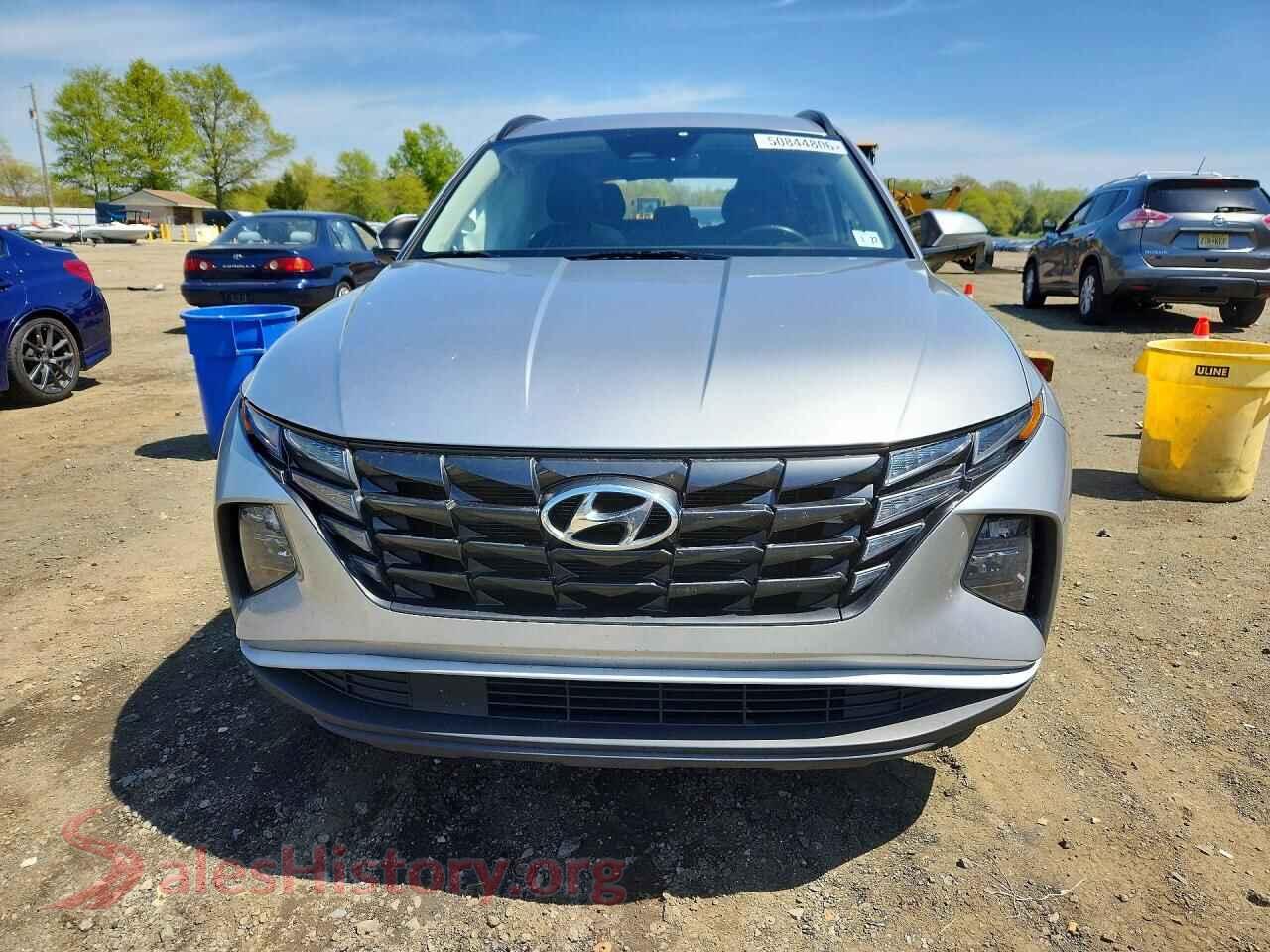 2022 HYUNDAI TUCSON VIN 5NMJFCAE6NH071323, rear view