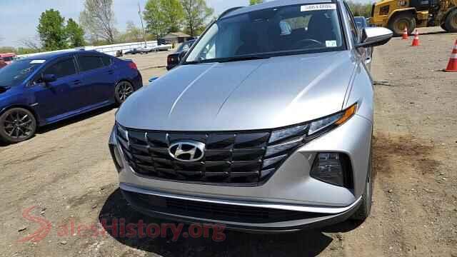 2022 HYUNDAI TUCSON VIN 5NMJFCAE6NH071323, damage close-up