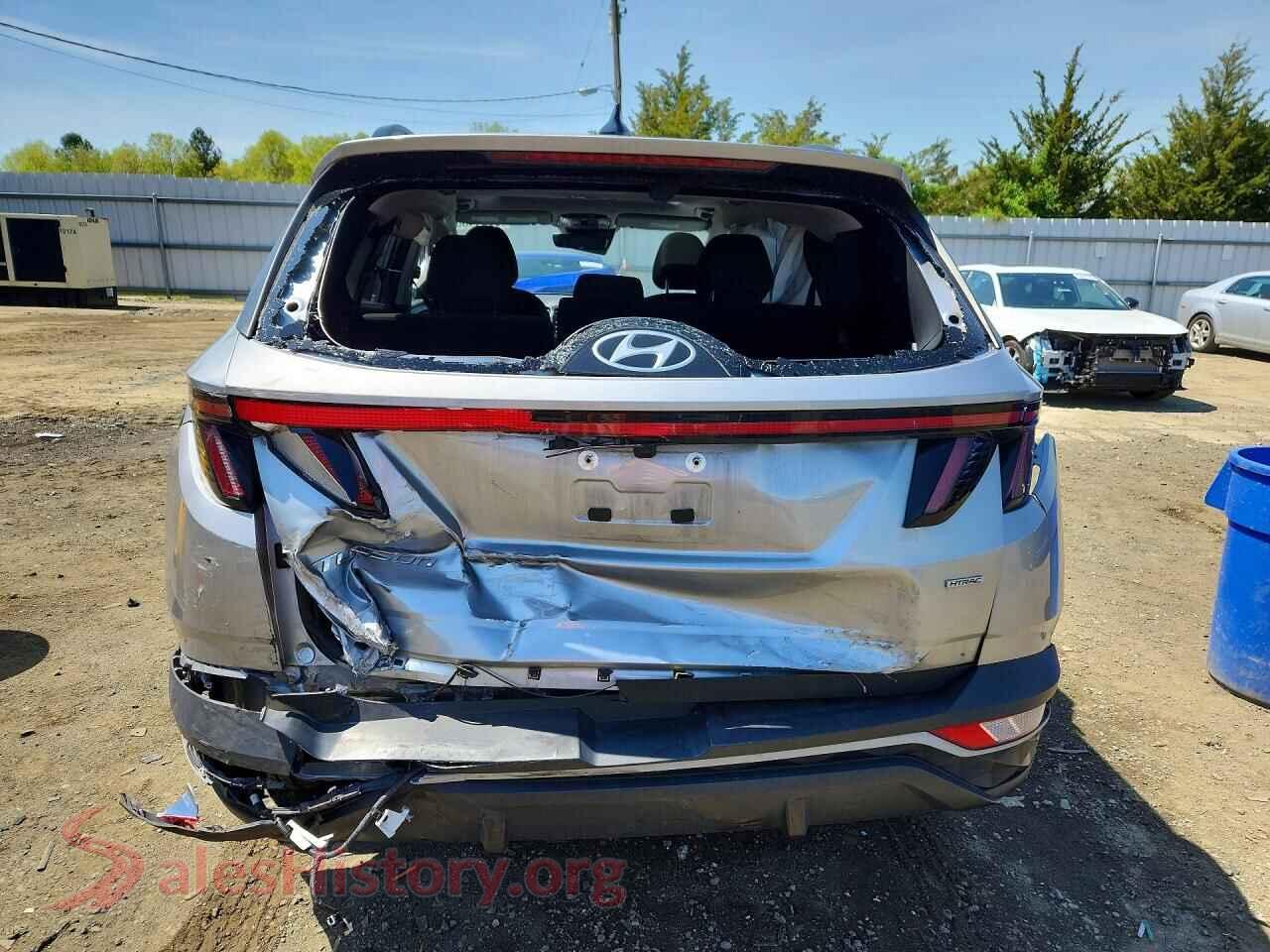 2022 HYUNDAI TUCSON VIN 5NMJFCAE6NH071323, left side view