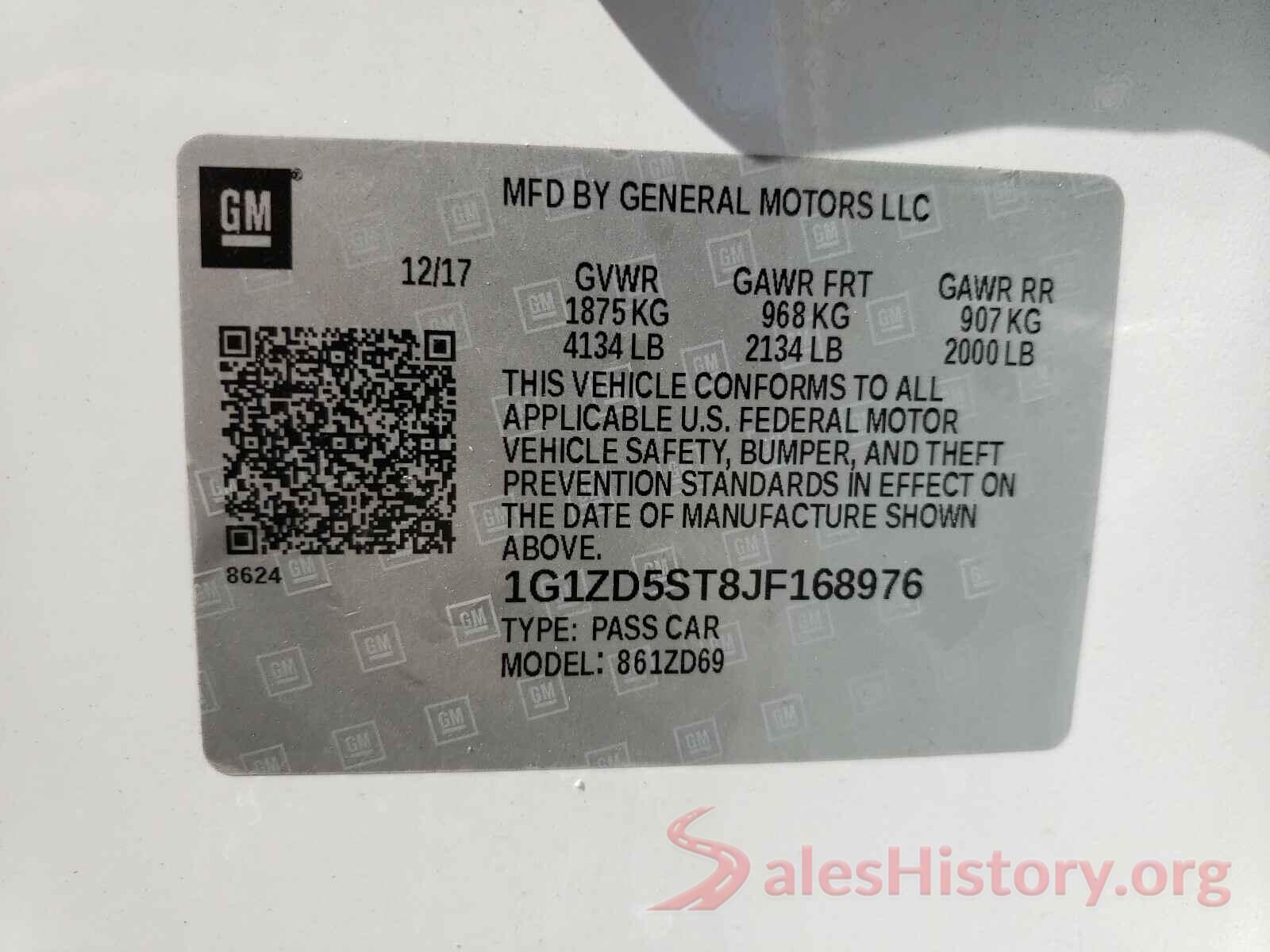 1G1ZD5ST8JF168976 2018 CHEVROLET MALIBU