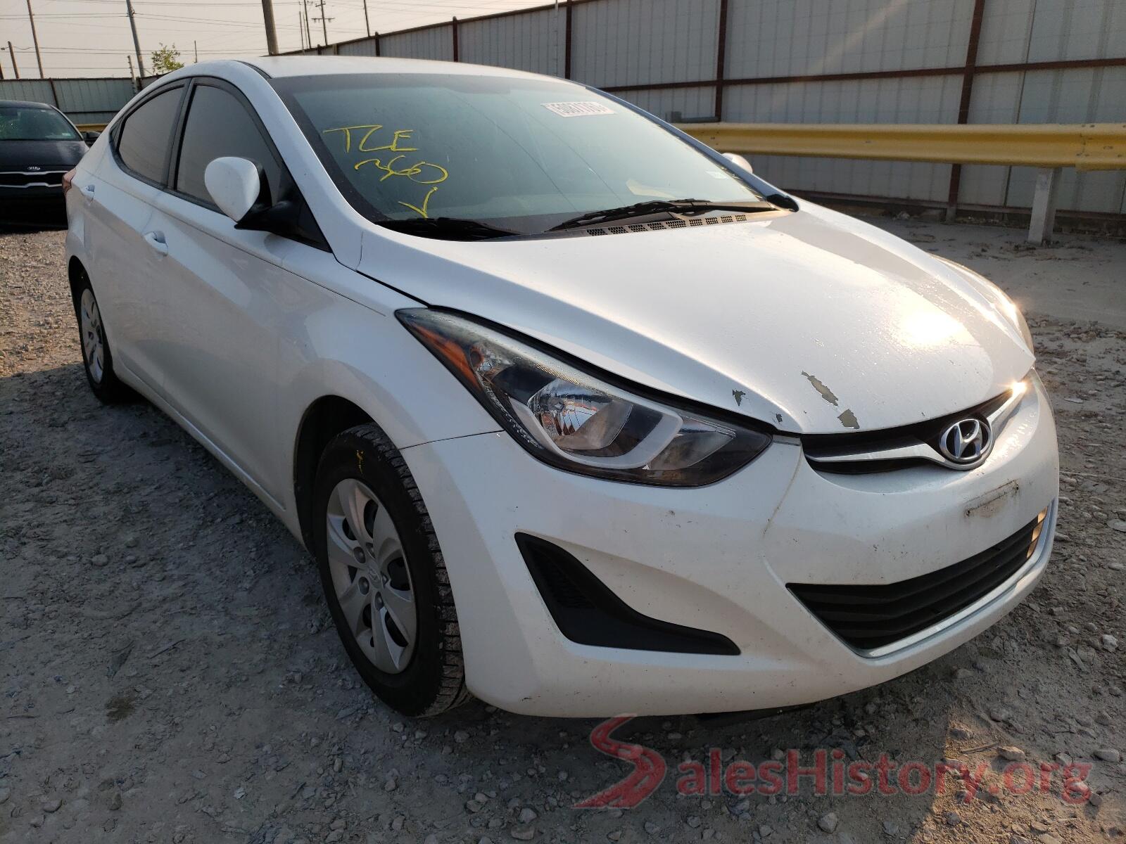 5NPDH4AE7GH789613 2016 HYUNDAI ELANTRA