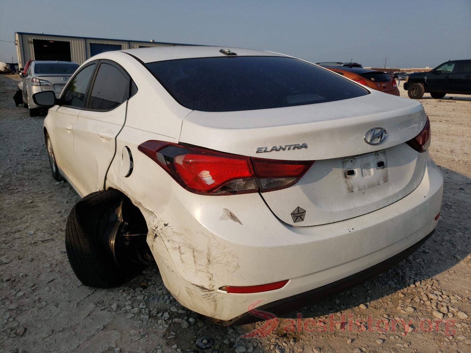 5NPDH4AE7GH789613 2016 HYUNDAI ELANTRA