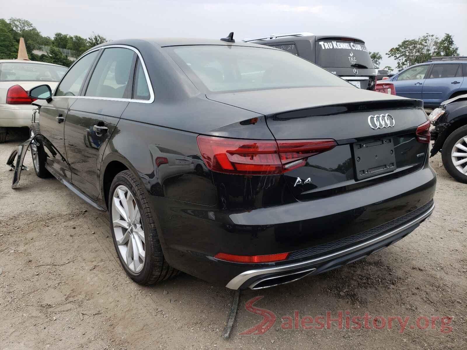 WAUDNAF41KN007321 2019 AUDI A4