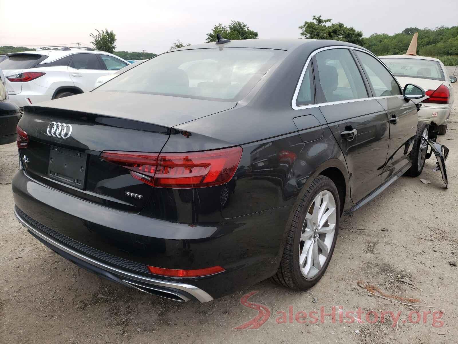 WAUDNAF41KN007321 2019 AUDI A4