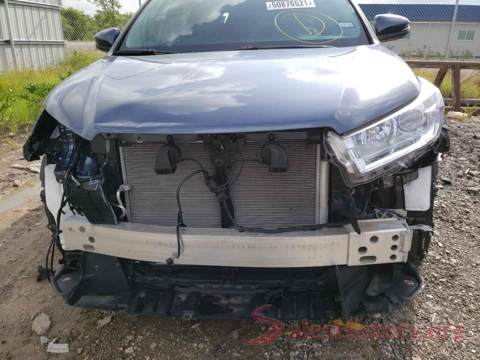 5TDZZRFH6KS368455 2019 TOYOTA HIGHLANDER