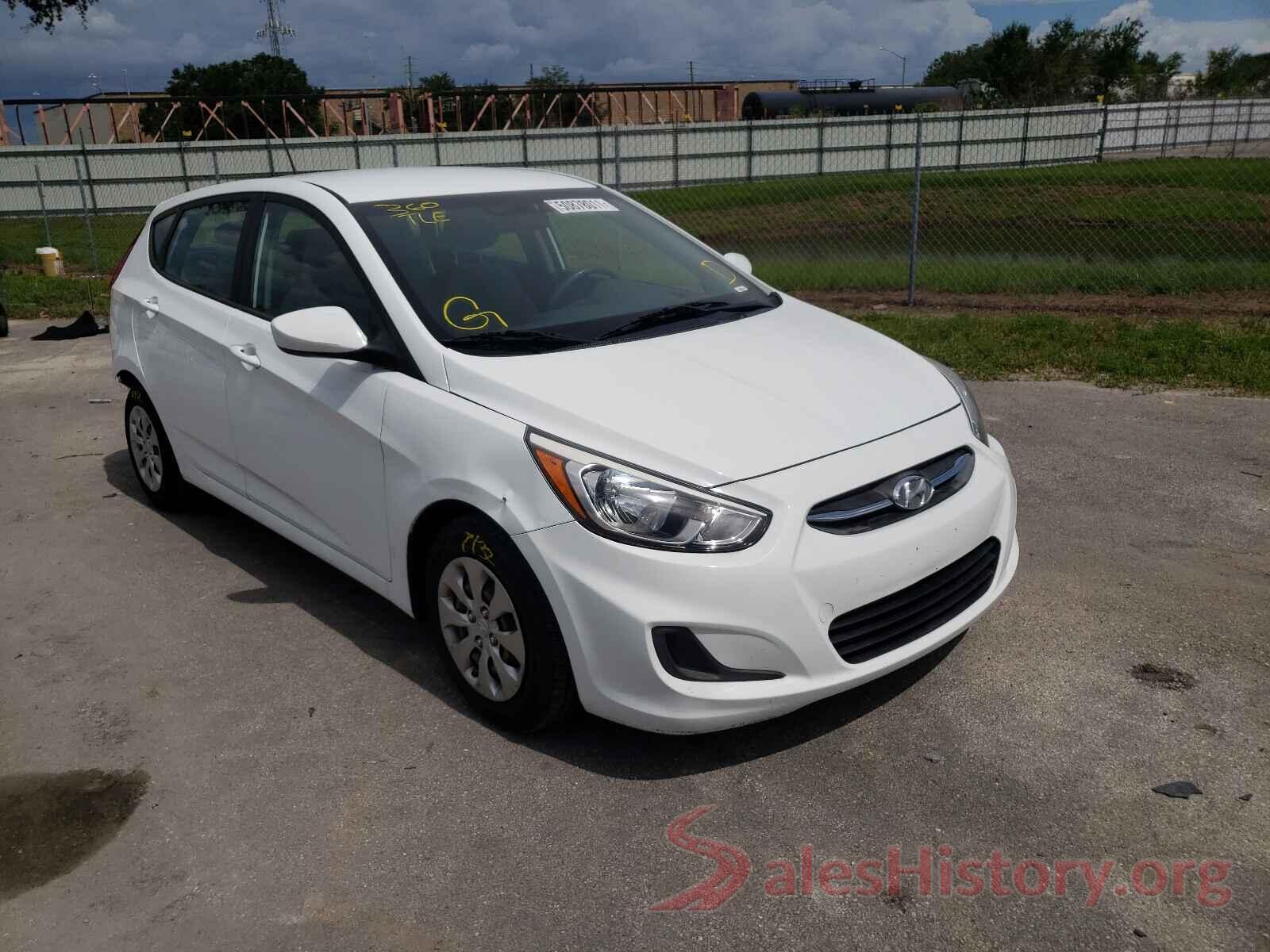 KMHCT5AE1GU290078 2016 HYUNDAI ACCENT