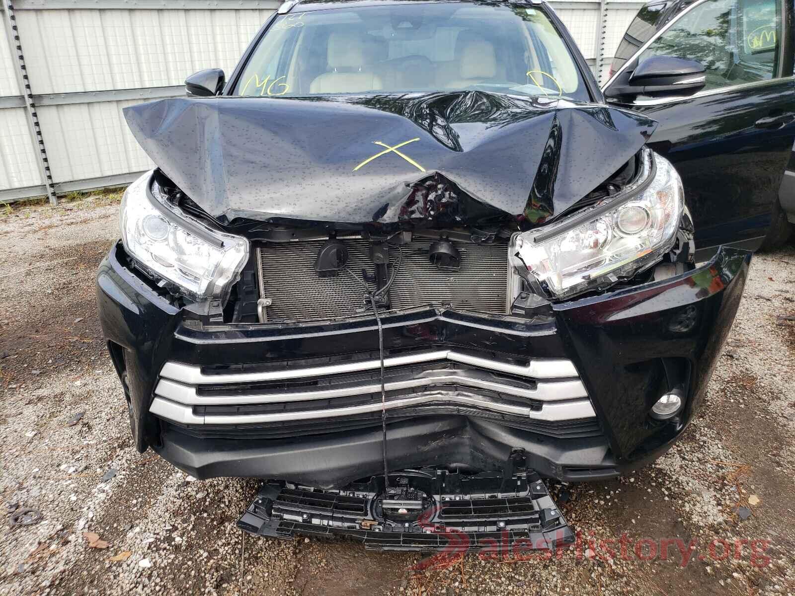 5TDKZRFH6KS556443 2019 TOYOTA HIGHLANDER