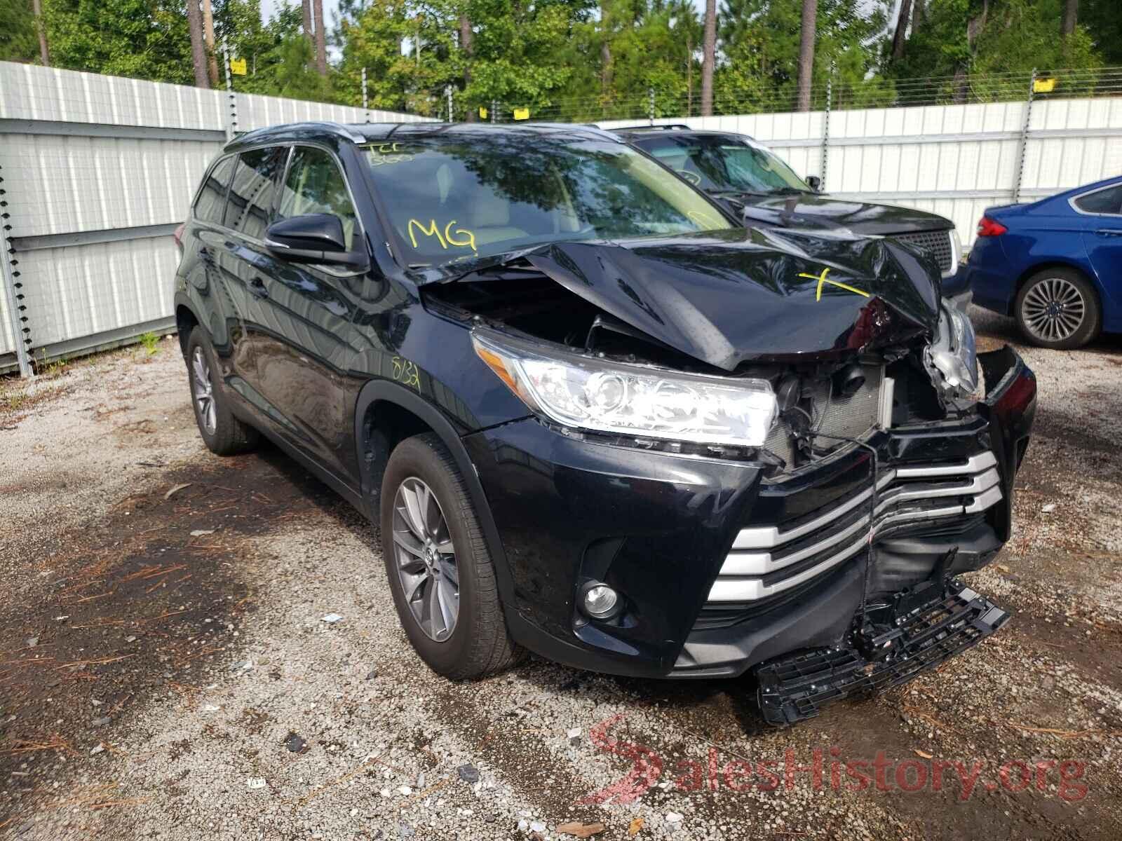 5TDKZRFH6KS556443 2019 TOYOTA HIGHLANDER