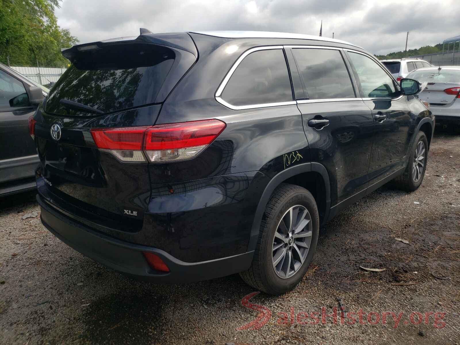 5TDKZRFH6KS556443 2019 TOYOTA HIGHLANDER