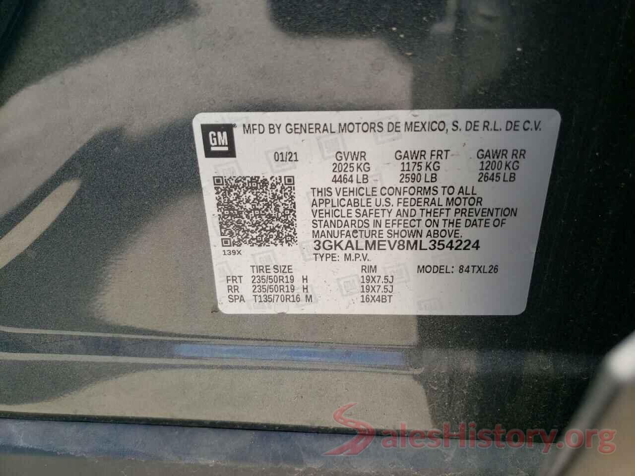 3GKALMEV8ML354224 2021 GMC TERRAIN