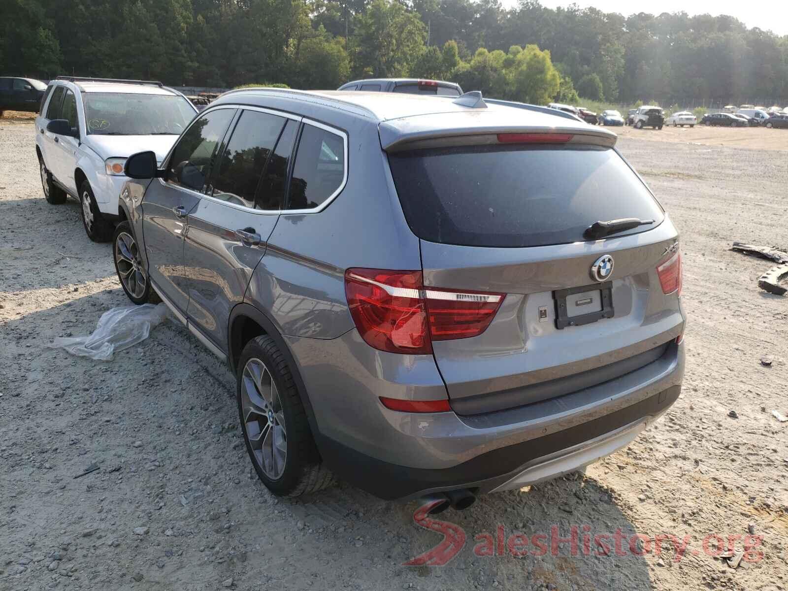 5UXWX9C54H0T13533 2017 BMW X3