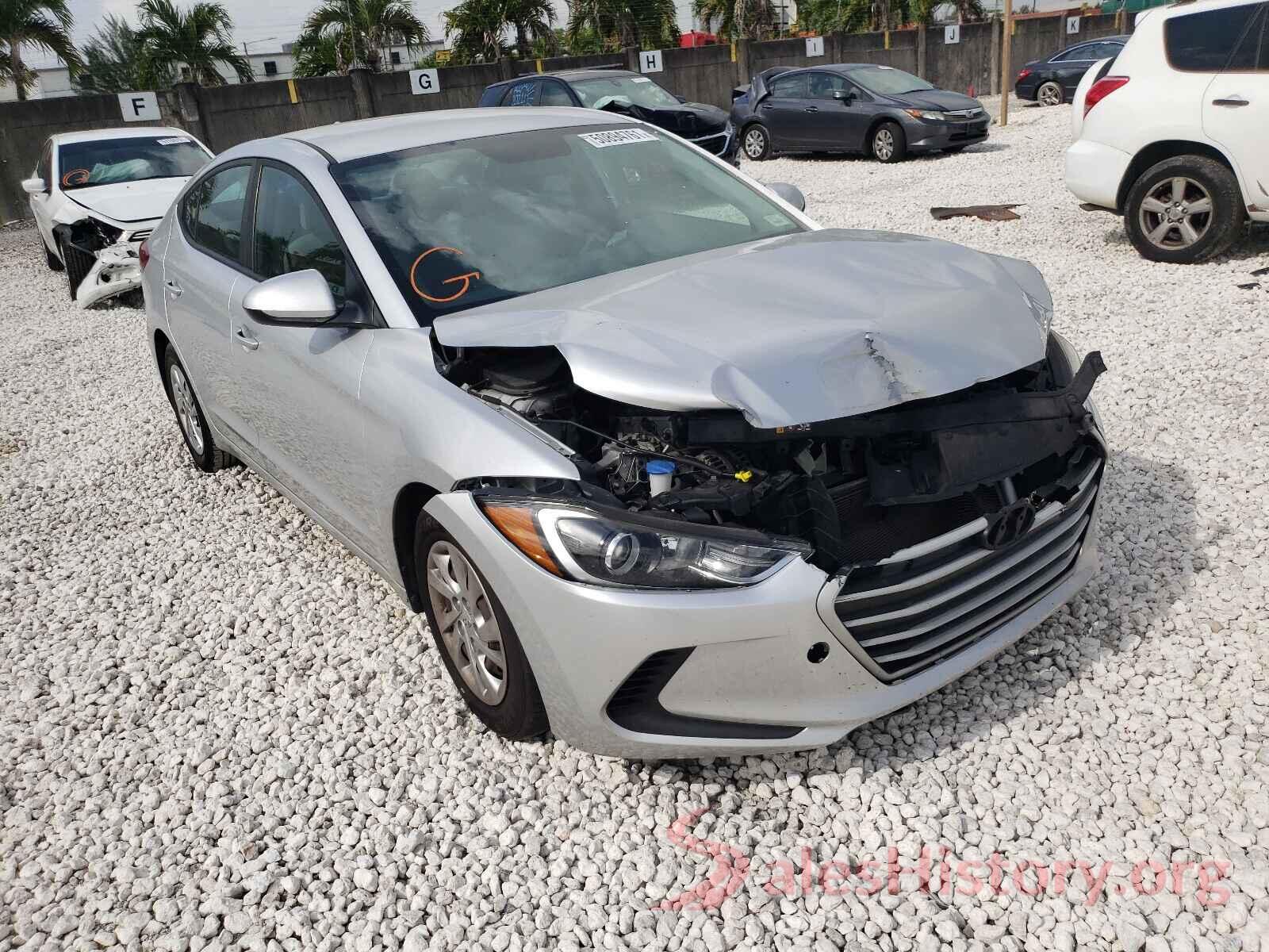 KMHD74LF7HU095225 2017 HYUNDAI ELANTRA