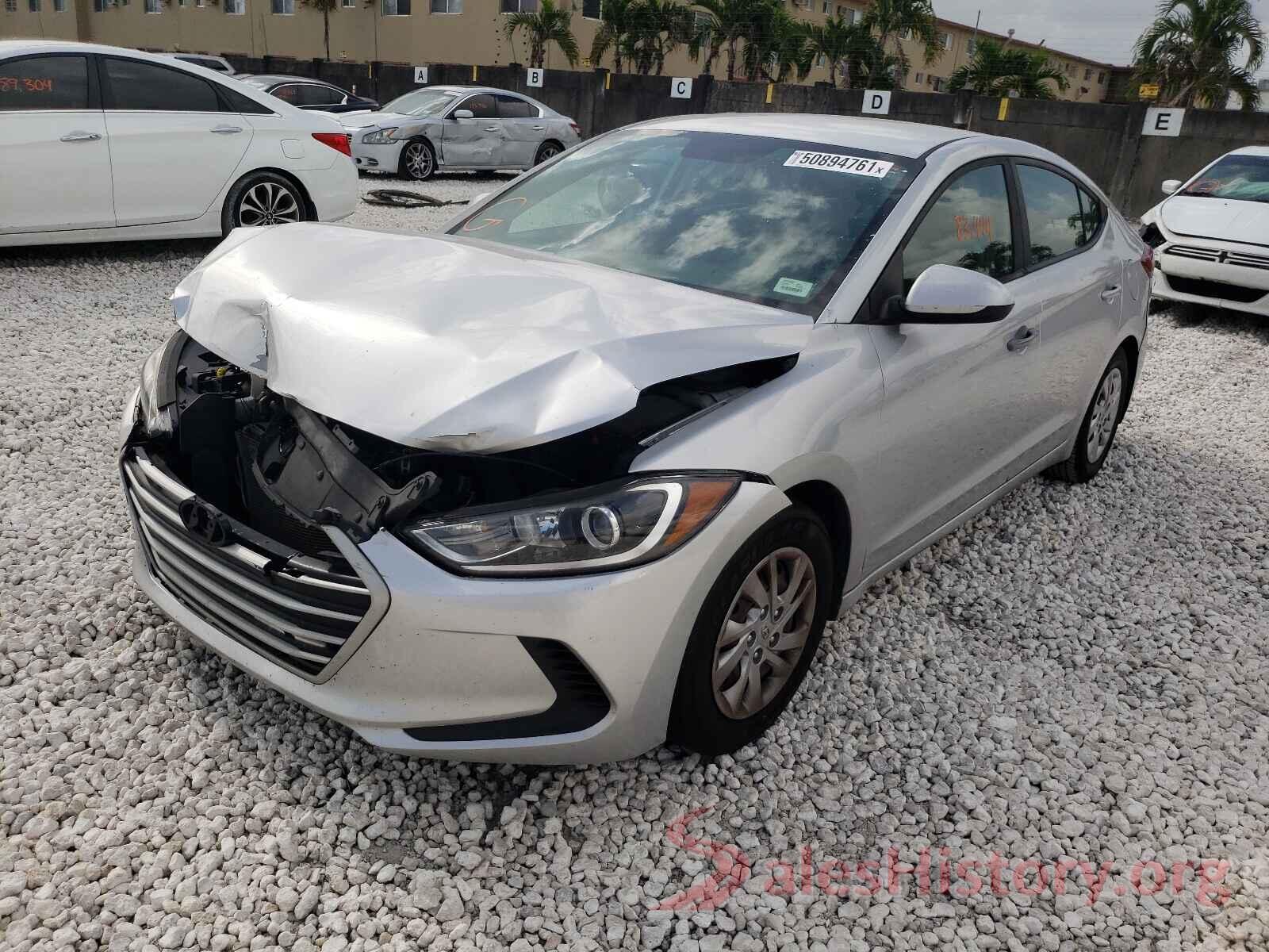 KMHD74LF7HU095225 2017 HYUNDAI ELANTRA