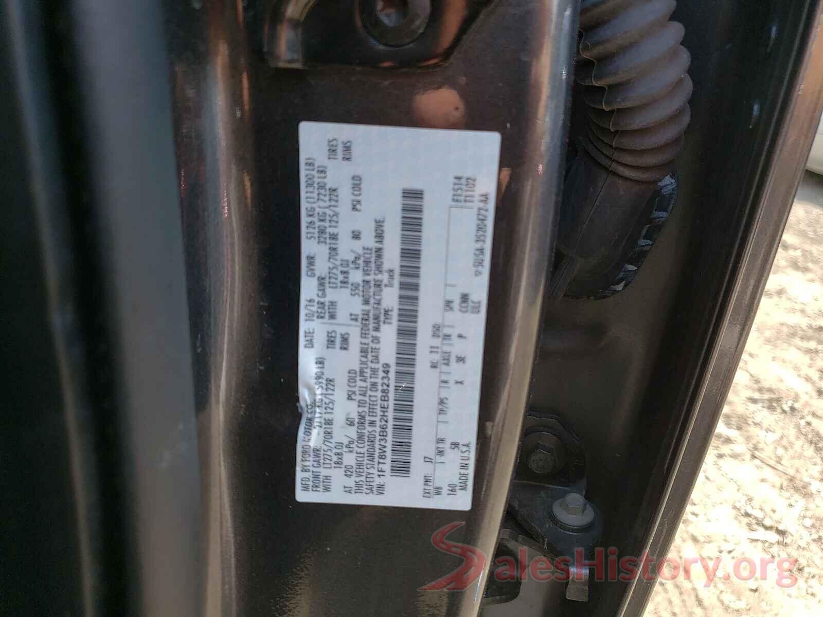 1FT8W3B62HEB82349 2017 FORD F350