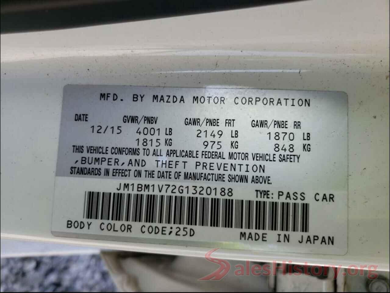 JM1BM1V72G1320188 2016 MAZDA 3