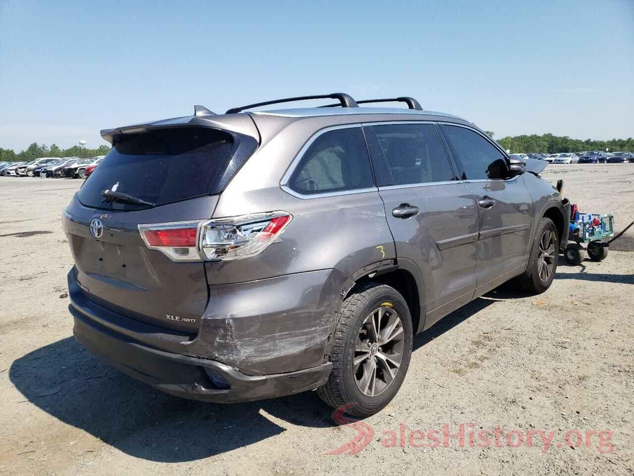 5TDJKRFH5GS339280 2016 TOYOTA HIGHLANDER