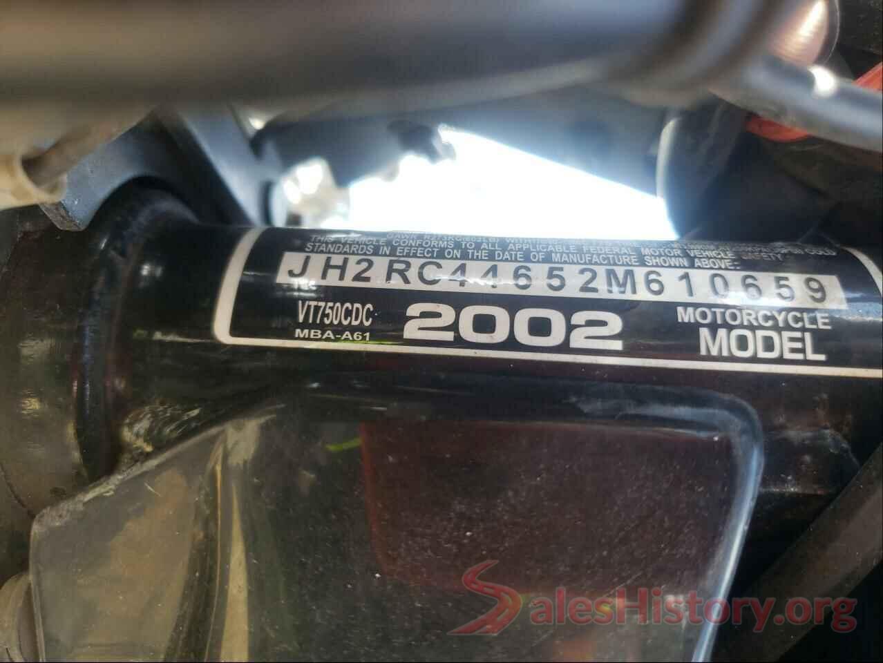 JH2RC44652M610659 2002 HONDA VT CYCLE