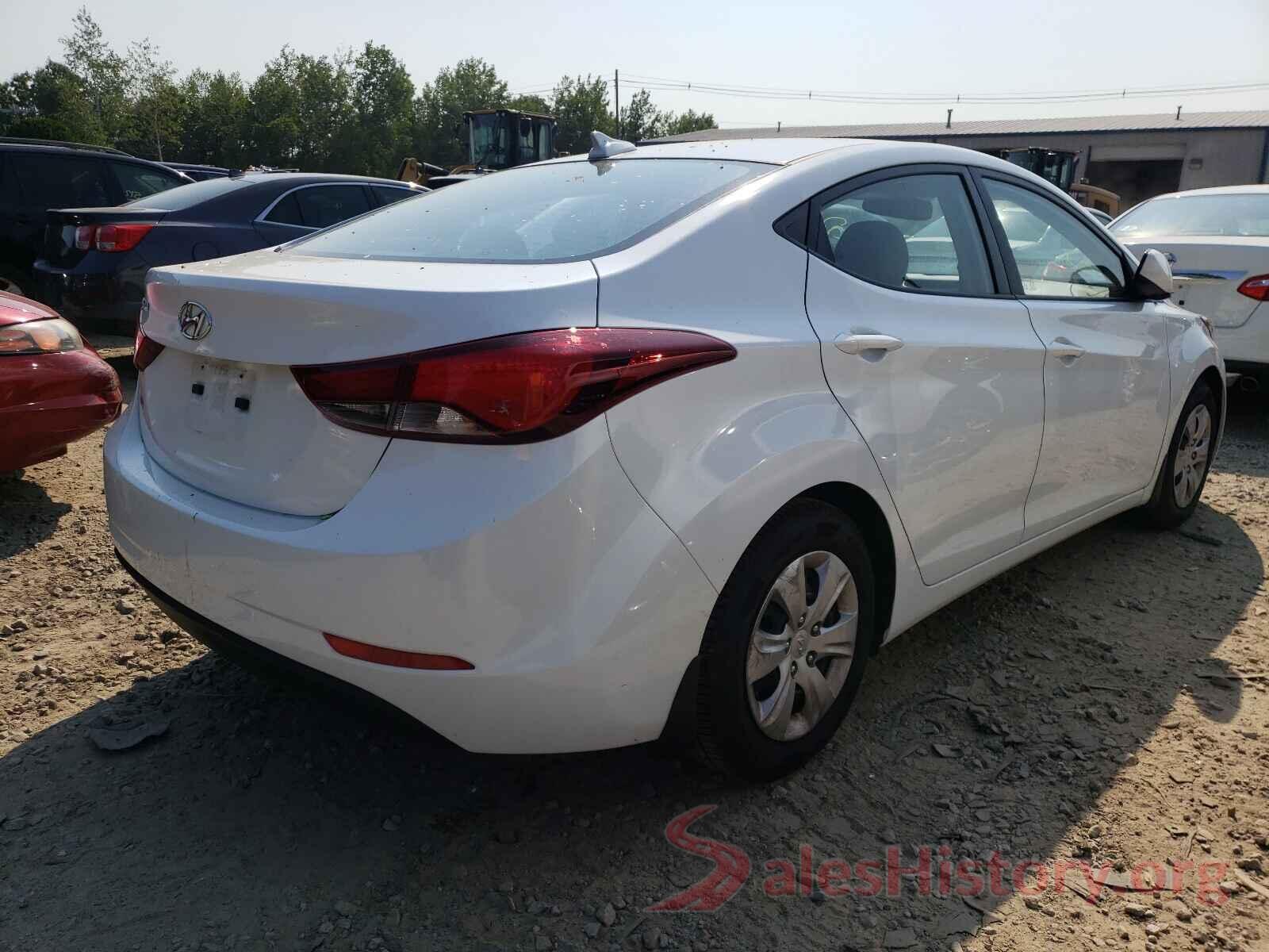 5NPDH4AEXGH712346 2016 HYUNDAI ELANTRA