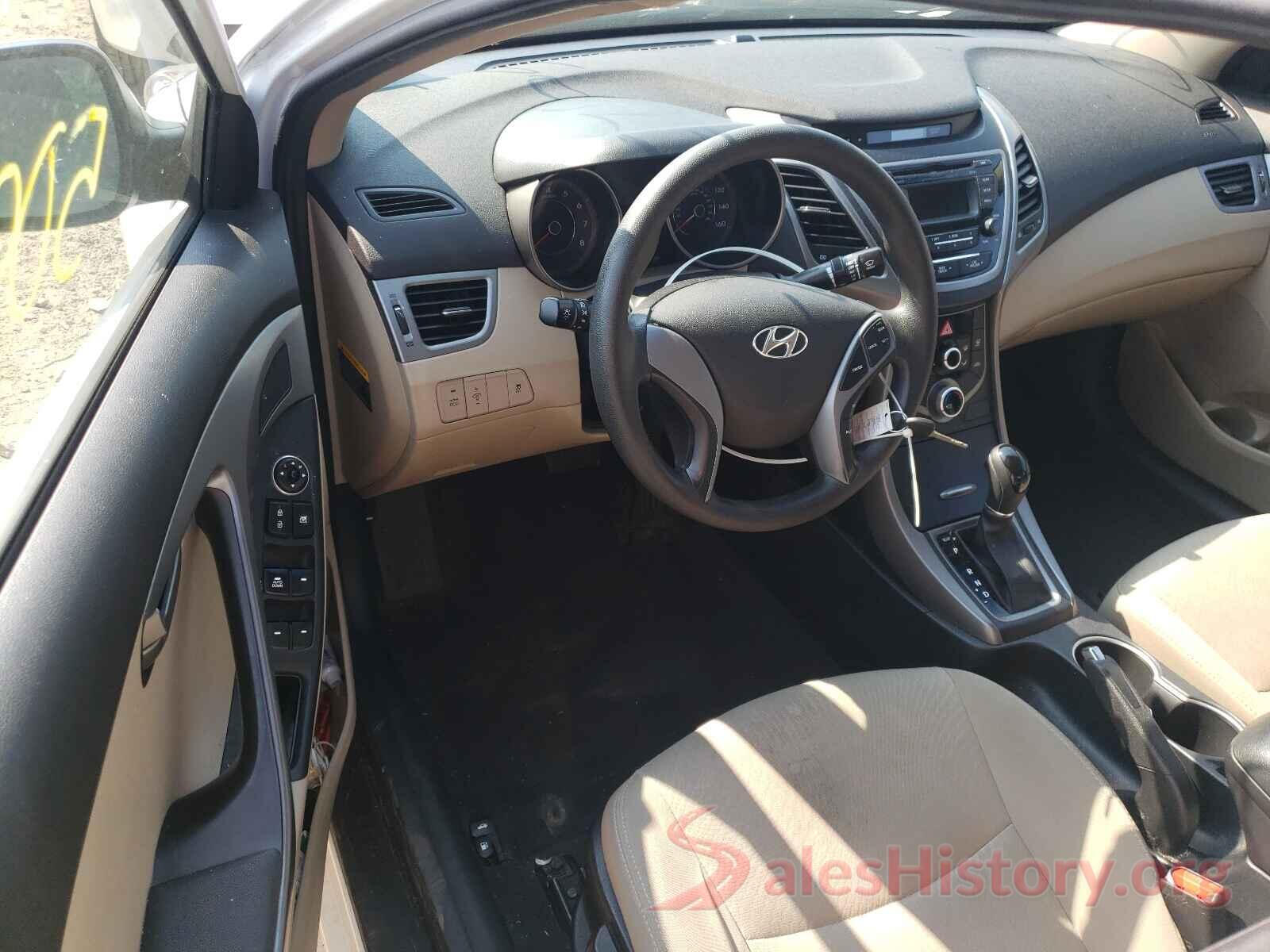 5NPDH4AEXGH712346 2016 HYUNDAI ELANTRA