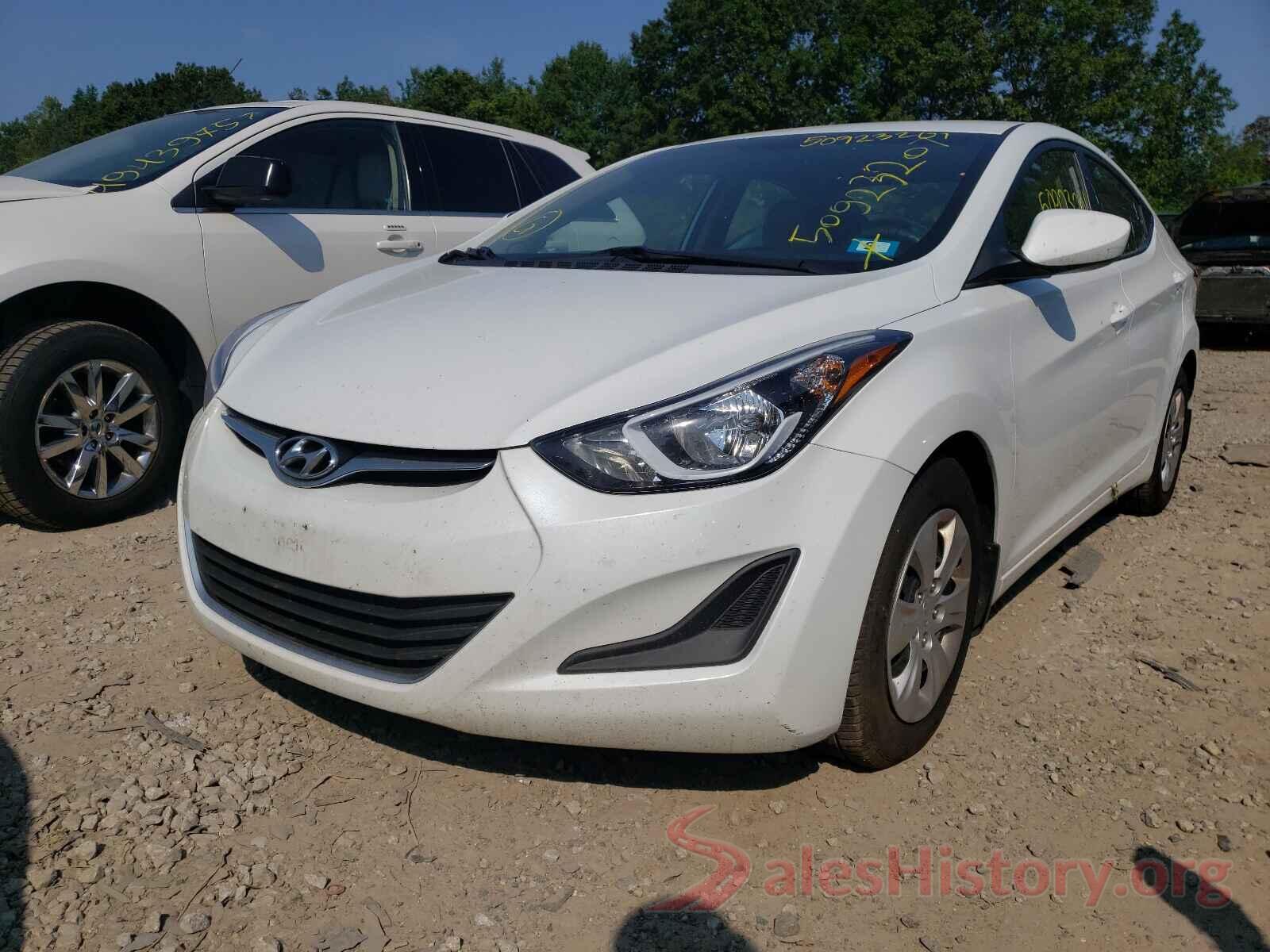 5NPDH4AEXGH712346 2016 HYUNDAI ELANTRA