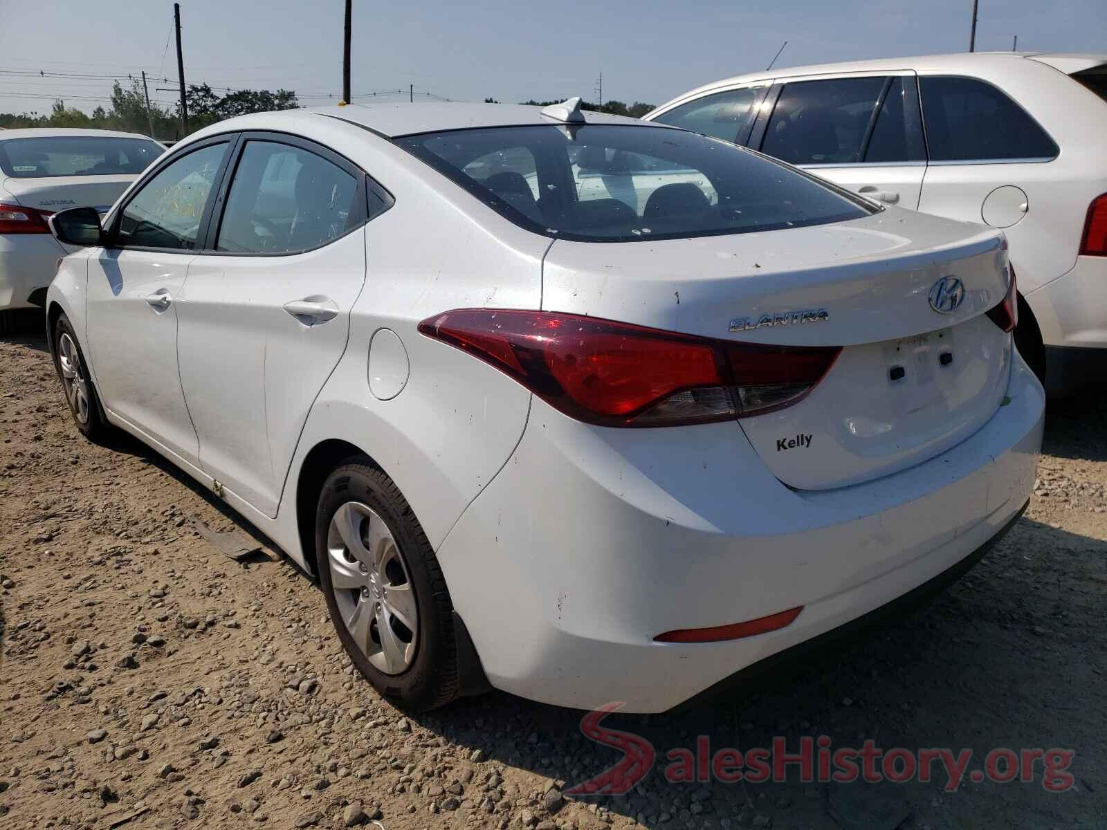 5NPDH4AEXGH712346 2016 HYUNDAI ELANTRA