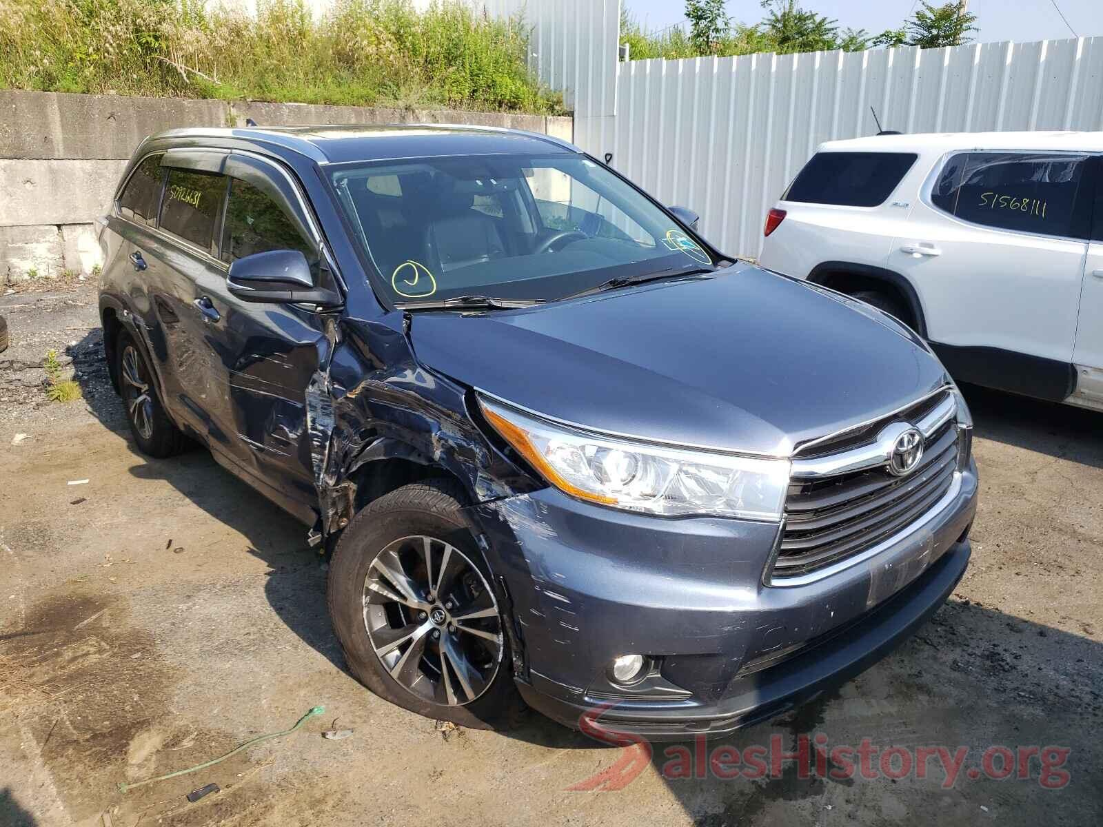 5TDJKRFH1GS342595 2016 TOYOTA HIGHLANDER