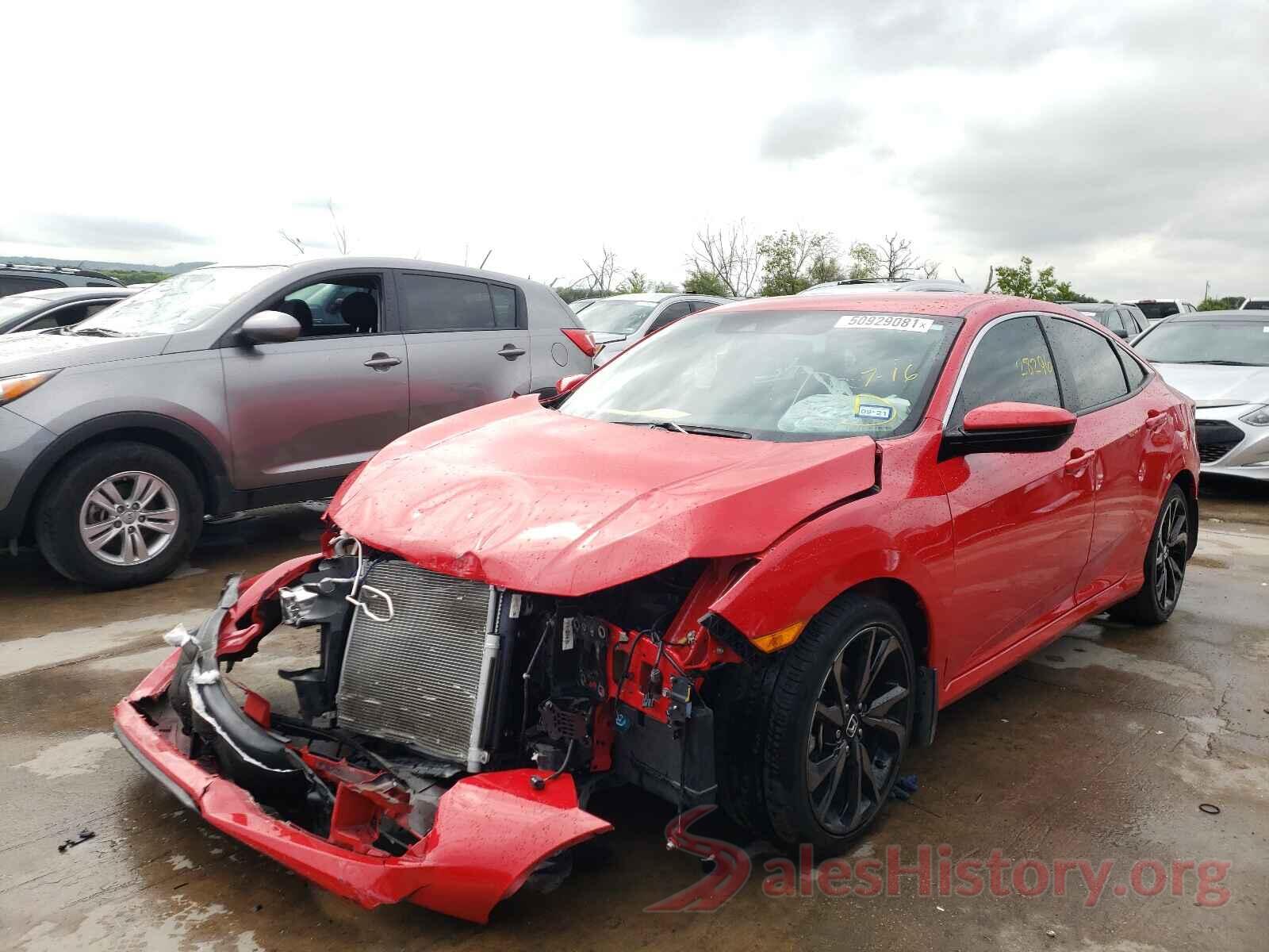 2HGFC2F85KH599763 2019 HONDA CIVIC