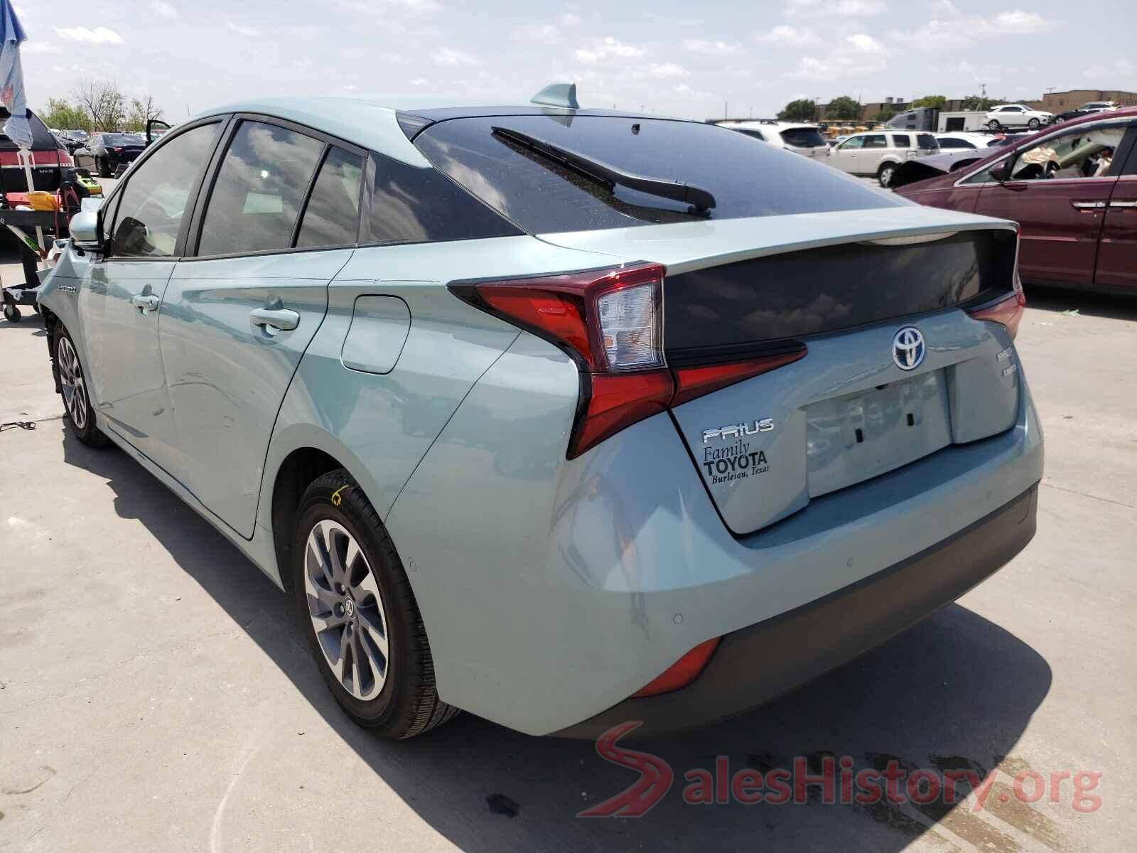 JTDKARFU7K3082640 2019 TOYOTA PRIUS