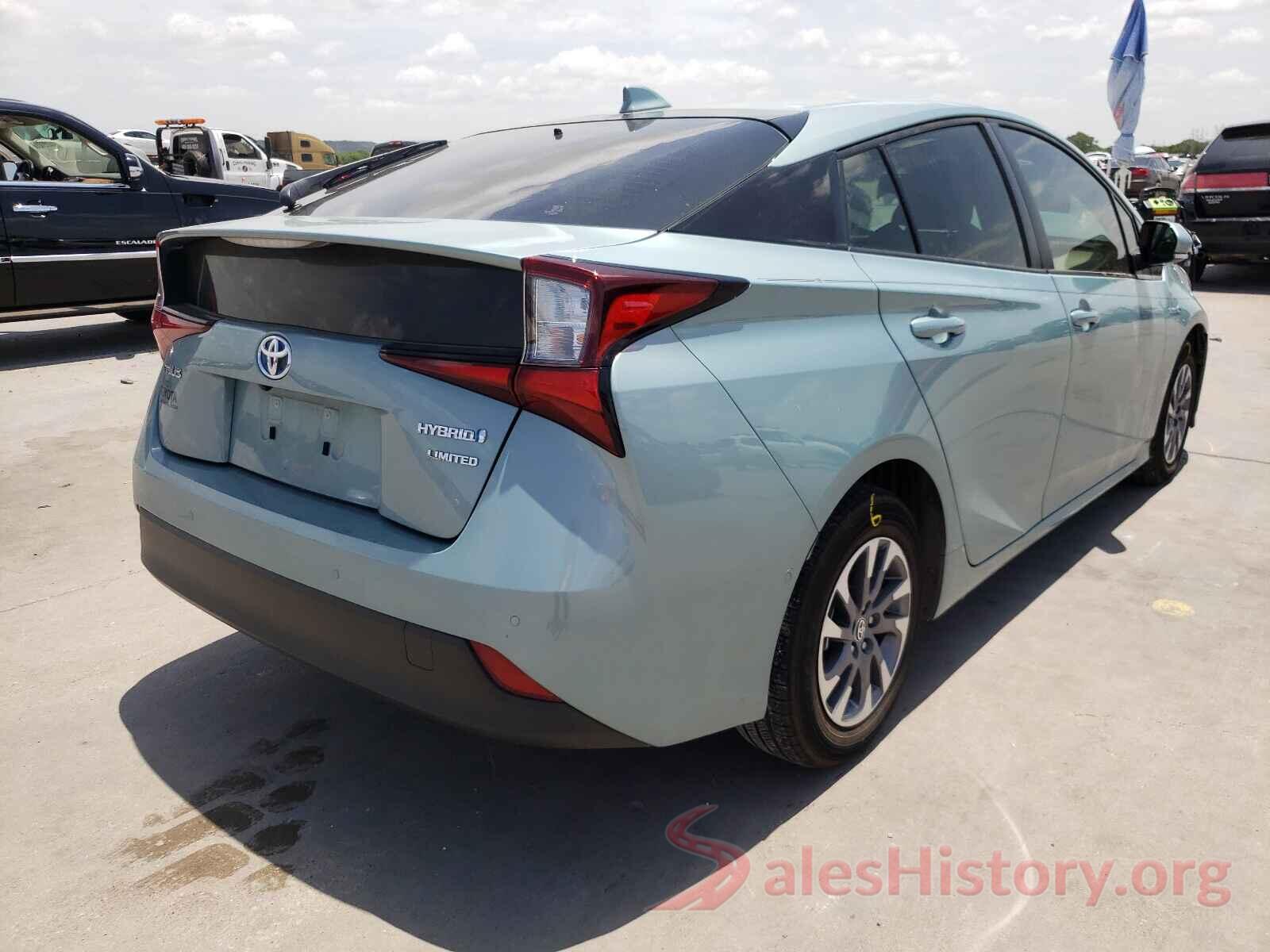 JTDKARFU7K3082640 2019 TOYOTA PRIUS