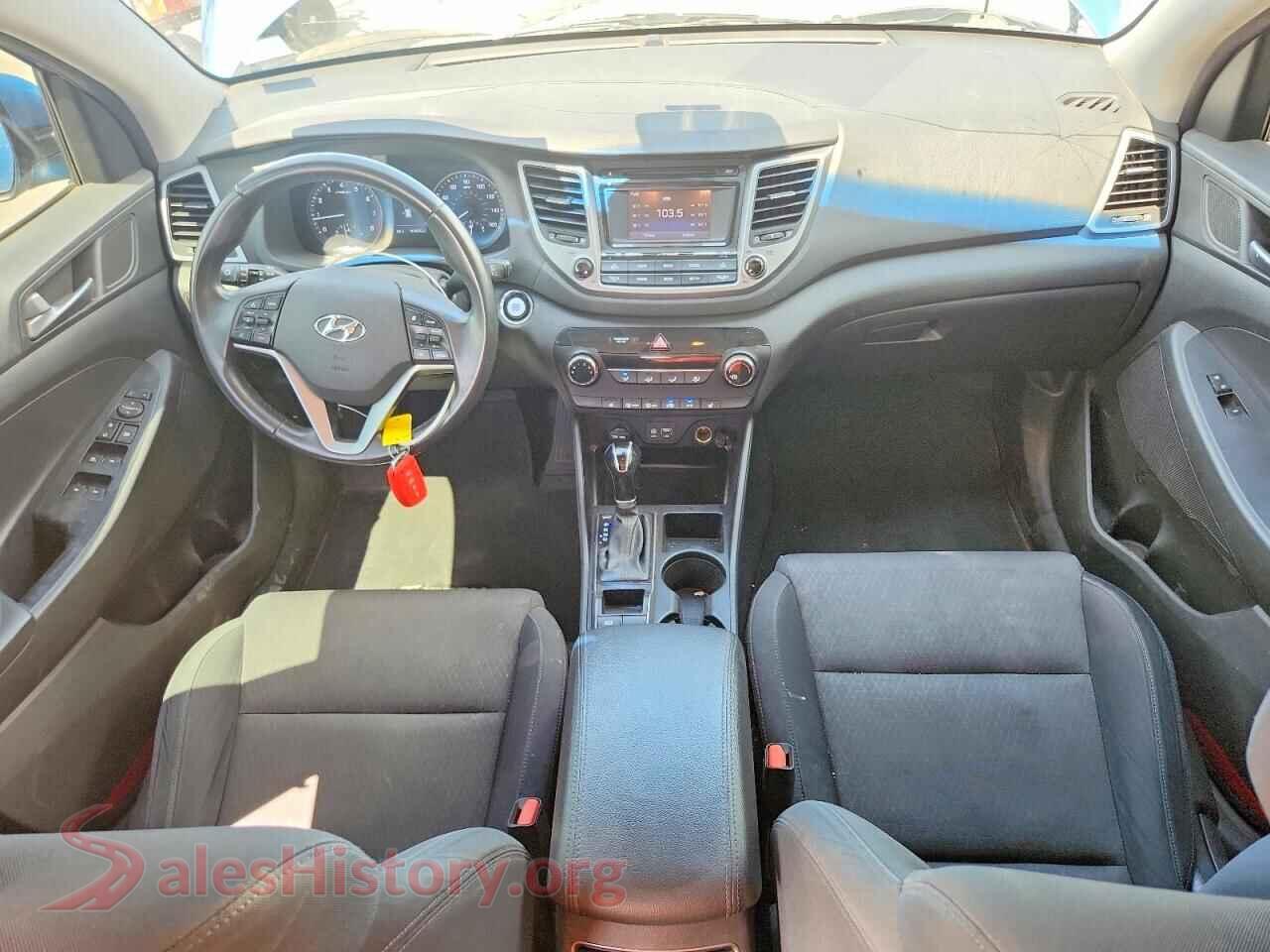 2017 HYUNDAI TUCSON VIN KM8J33A20HU391406, interior dashboard