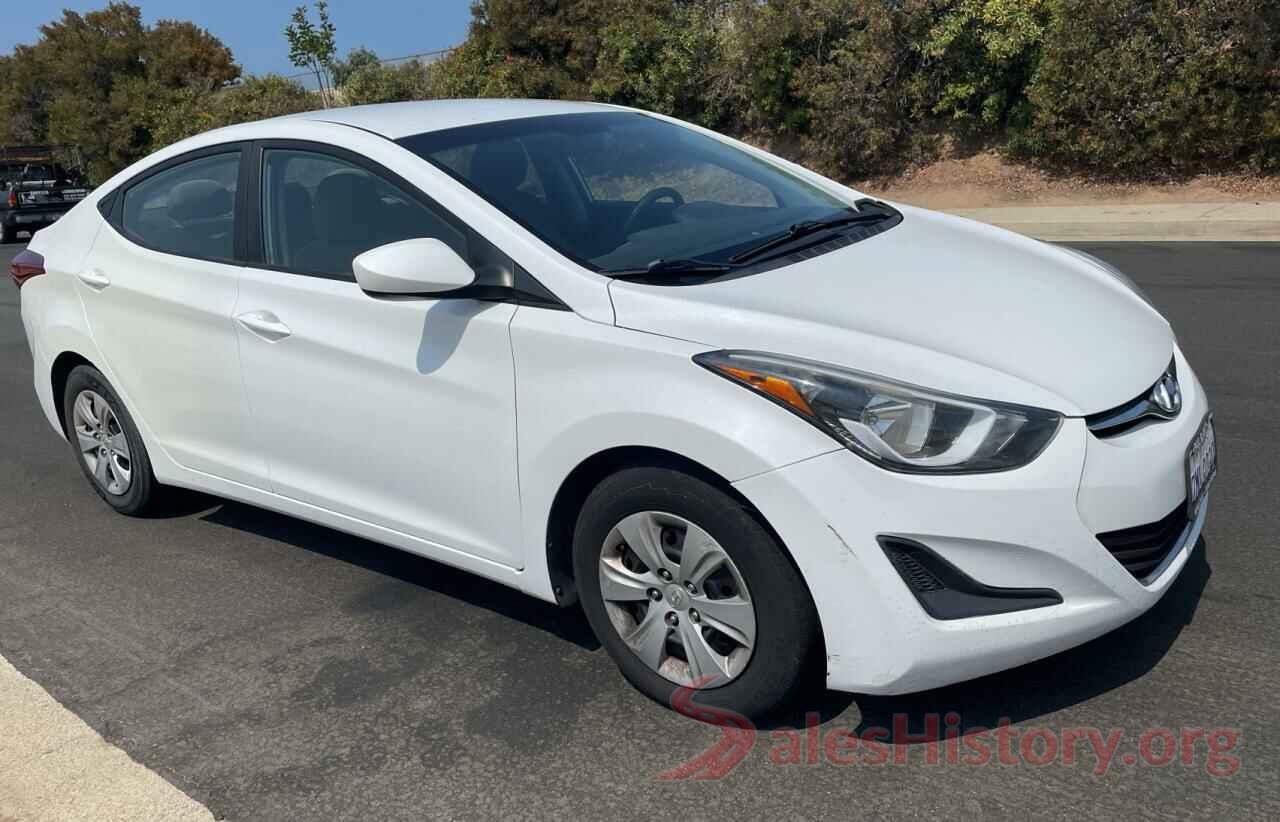 5NPDH4AE0GH710069 2016 HYUNDAI ELANTRA