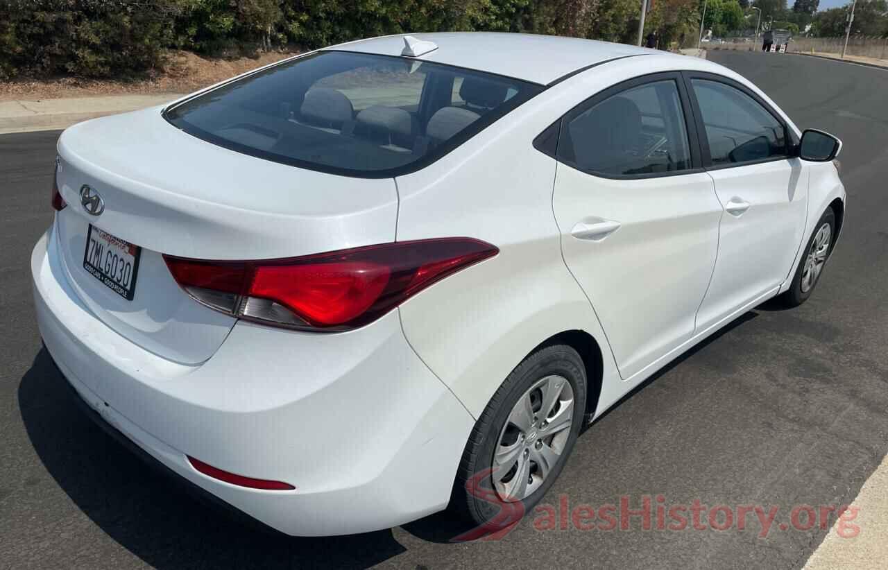 5NPDH4AE0GH710069 2016 HYUNDAI ELANTRA